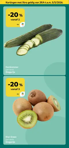 BioPlanet folder - Voorbeeld van een folder van BioPlanet, geldig van 22.04.2026 | Pagina: 3 | Producten: Kiwi, Komkommer