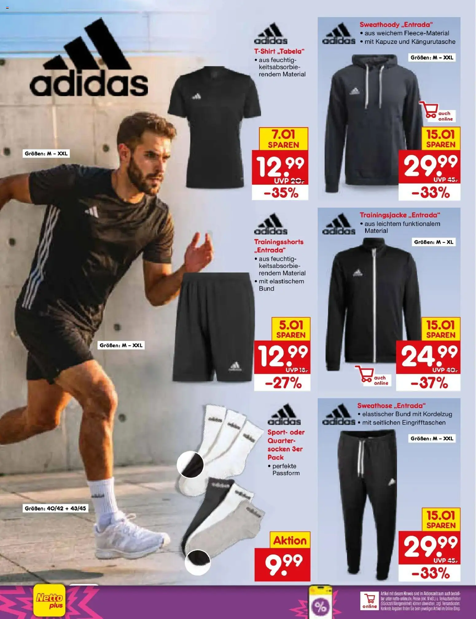Netto Marken-Discount Prospekt Sindelfingen (ab 24.08.2026) » Angebote | Seite: 42 | Produkte: Sweathose, Trainingsjacke, Socken