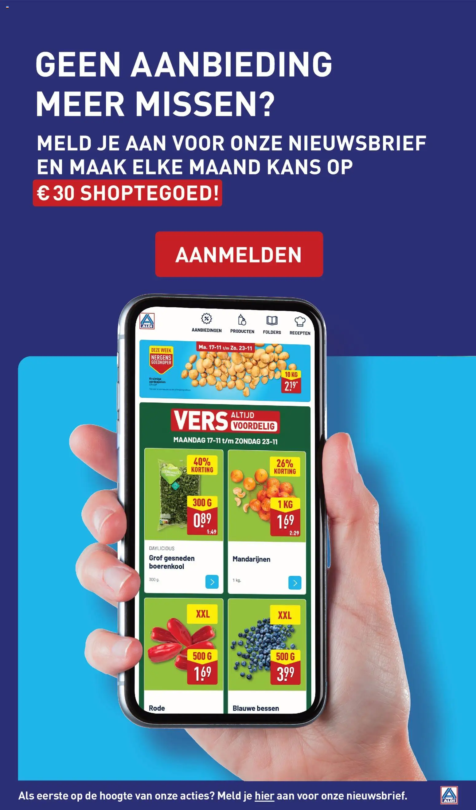 {H1} | Pagina: 19 | Producten: Folders, Boerenkool, Mandarijnen, Aardappelen