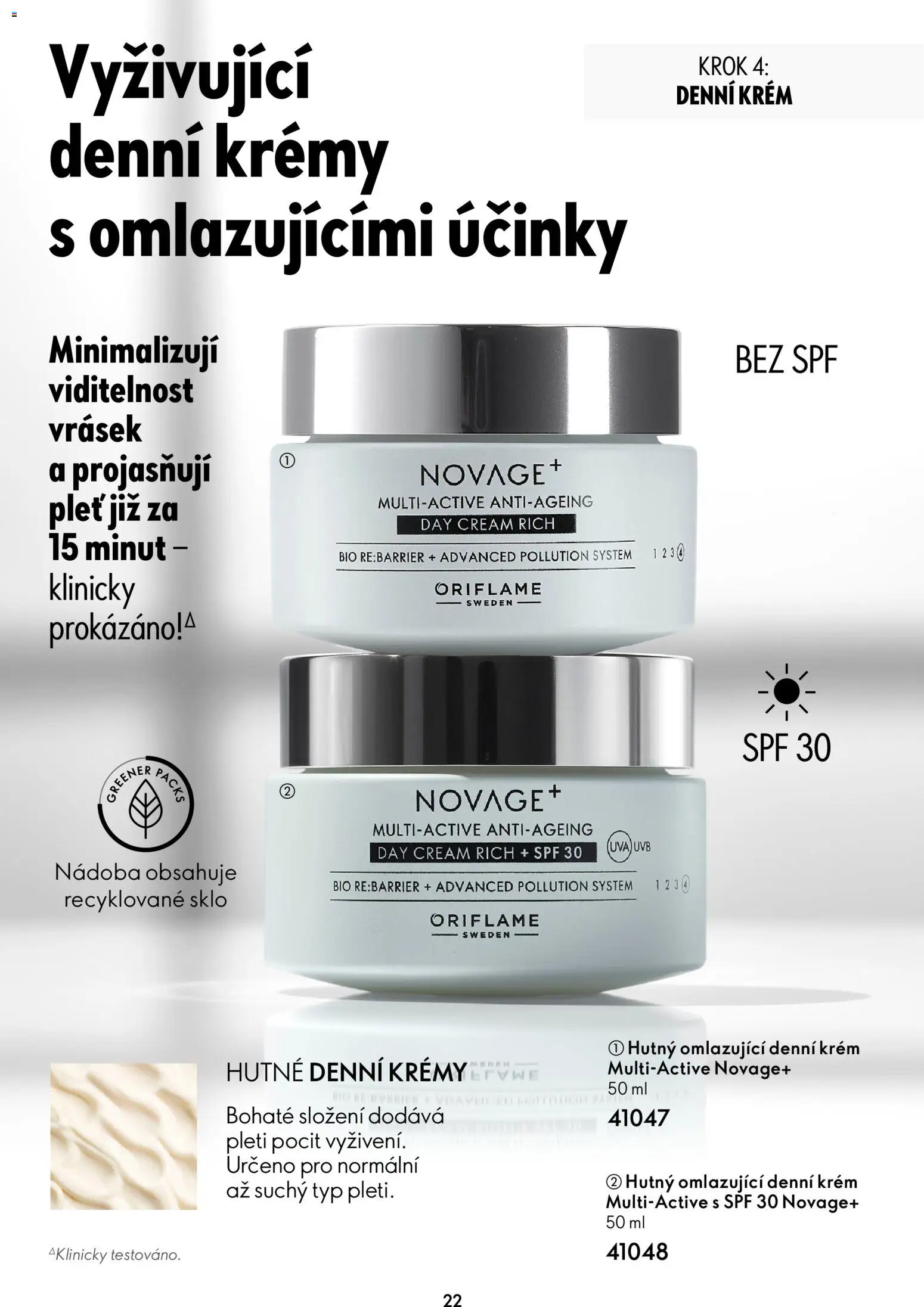 Oriflame katalog Novage+ od 21.07.2026 | Strana: 22 | Produkty: Krém