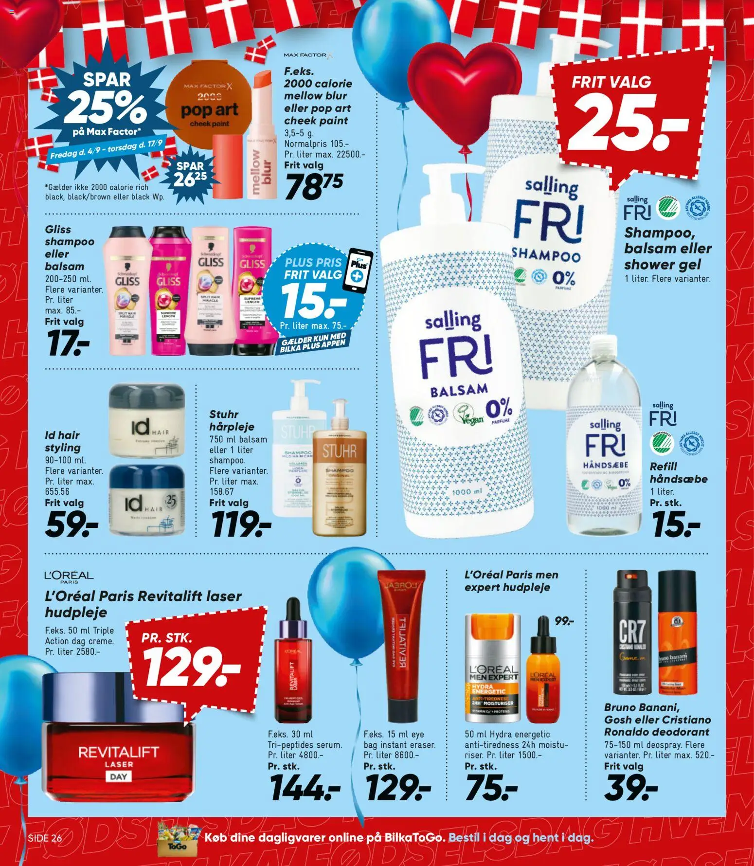 Bilka tilbudsavis – gyldig fra 04/09/2026 | Side: 36 | Produkter: Dagligvarer, Parfume, Balsam, Deodorant