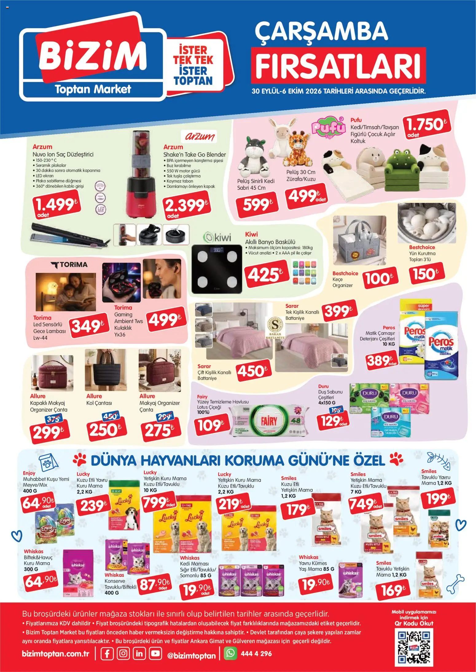 Bizim Toptan - Haftalık katalog - 30 Eylül 2026 tarihinden itibaren geçerlidir | Sayfa: 3 | Ürünler: Koltuk, Banyo, Muhabbet Kuşu Yemi, Çanta