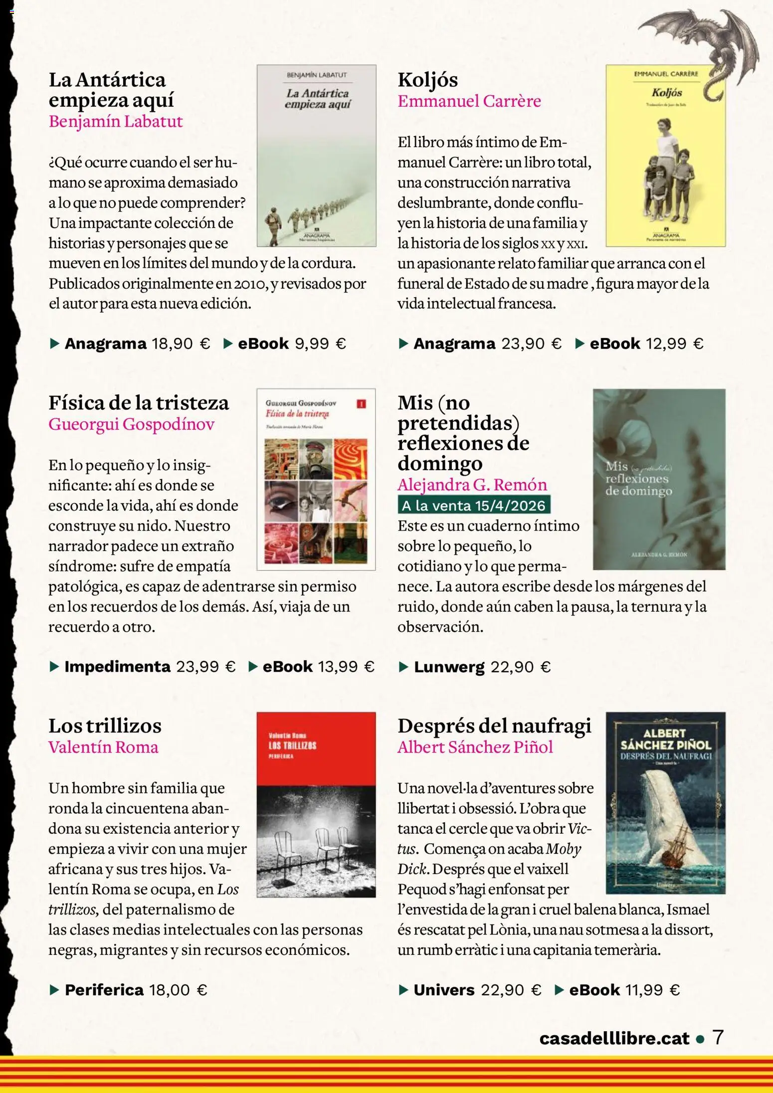 Casa del libro Rebel el qui llegeix │ válido desde el 01.04.2026 | Página: 7 | Productos: Medias