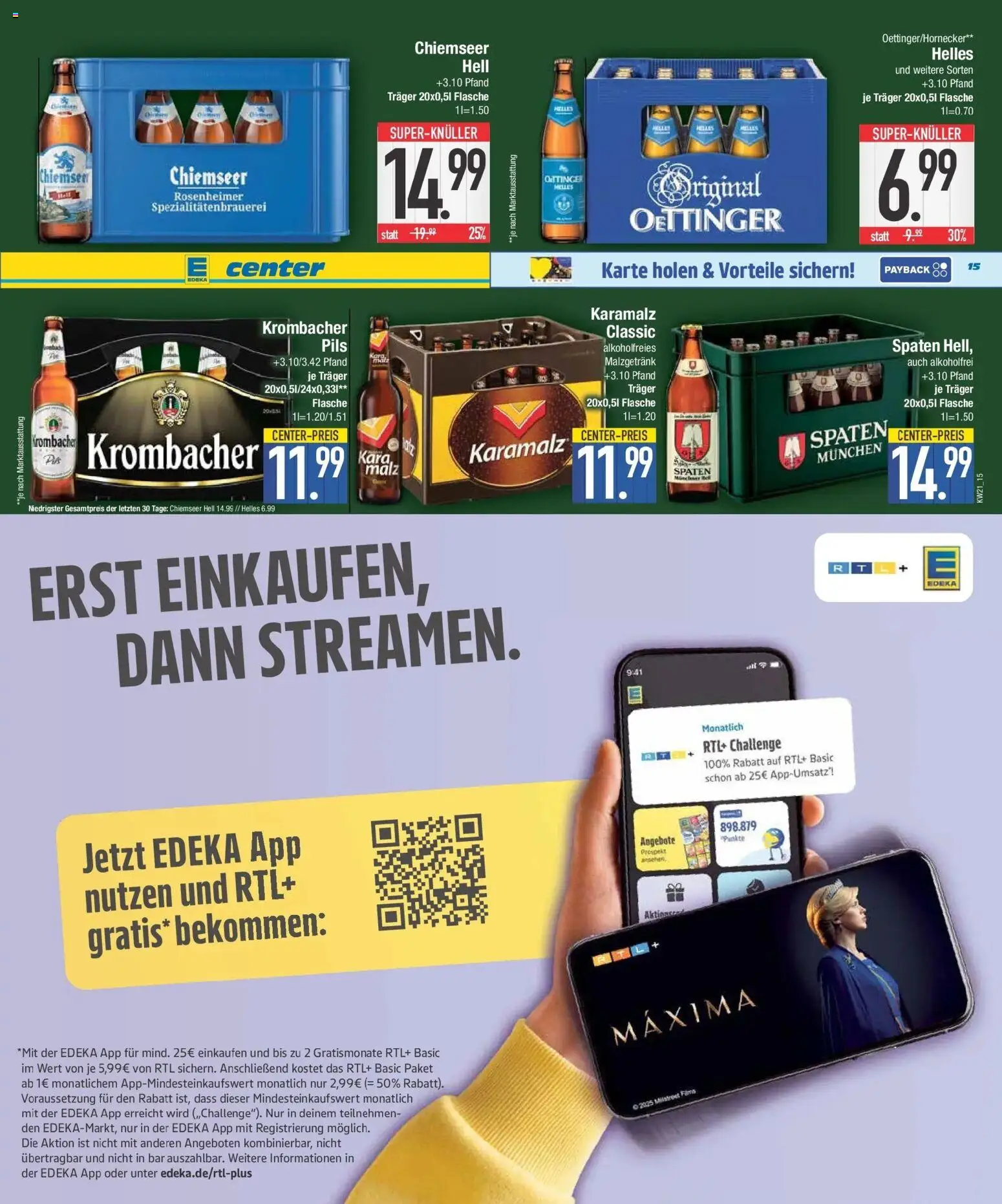 E center Prospekt Niederwinkling – gültig ab 17.05.2026 | Seite: 16 | Produkte: Pils, Oettinger, Krombacher