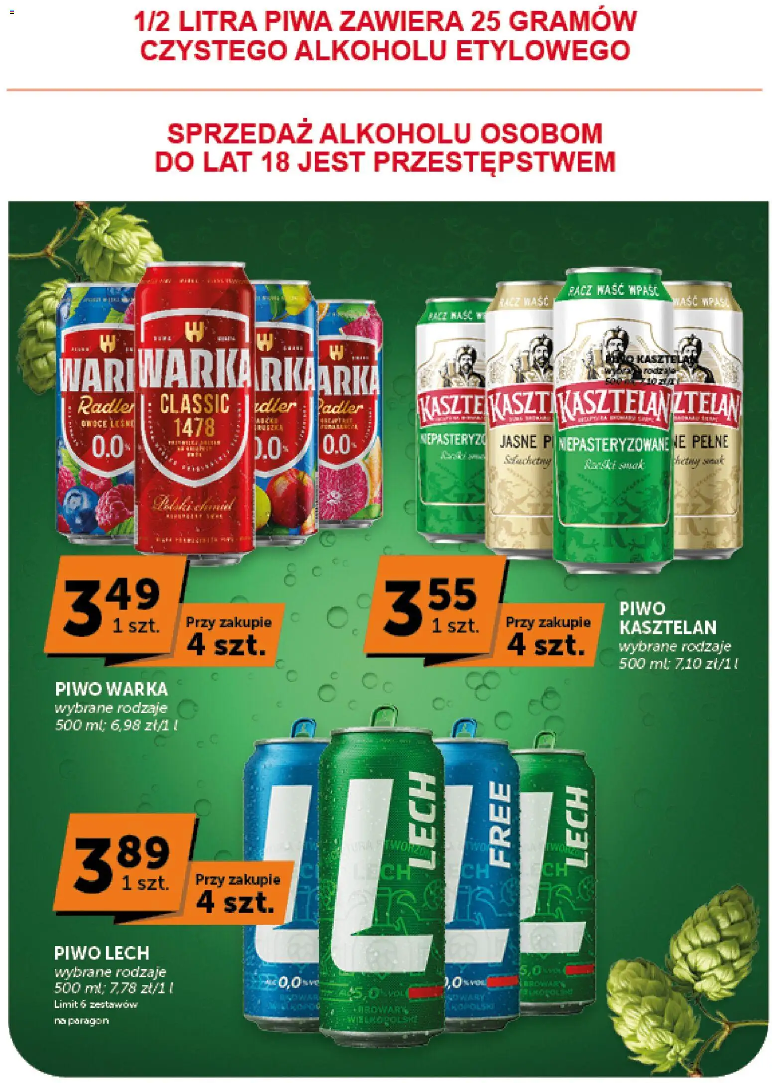 Groszek gazetka od 13.08.2026 | Strona: 17 | Produkty: Radler, Warka, Piwo Warka, Piwo