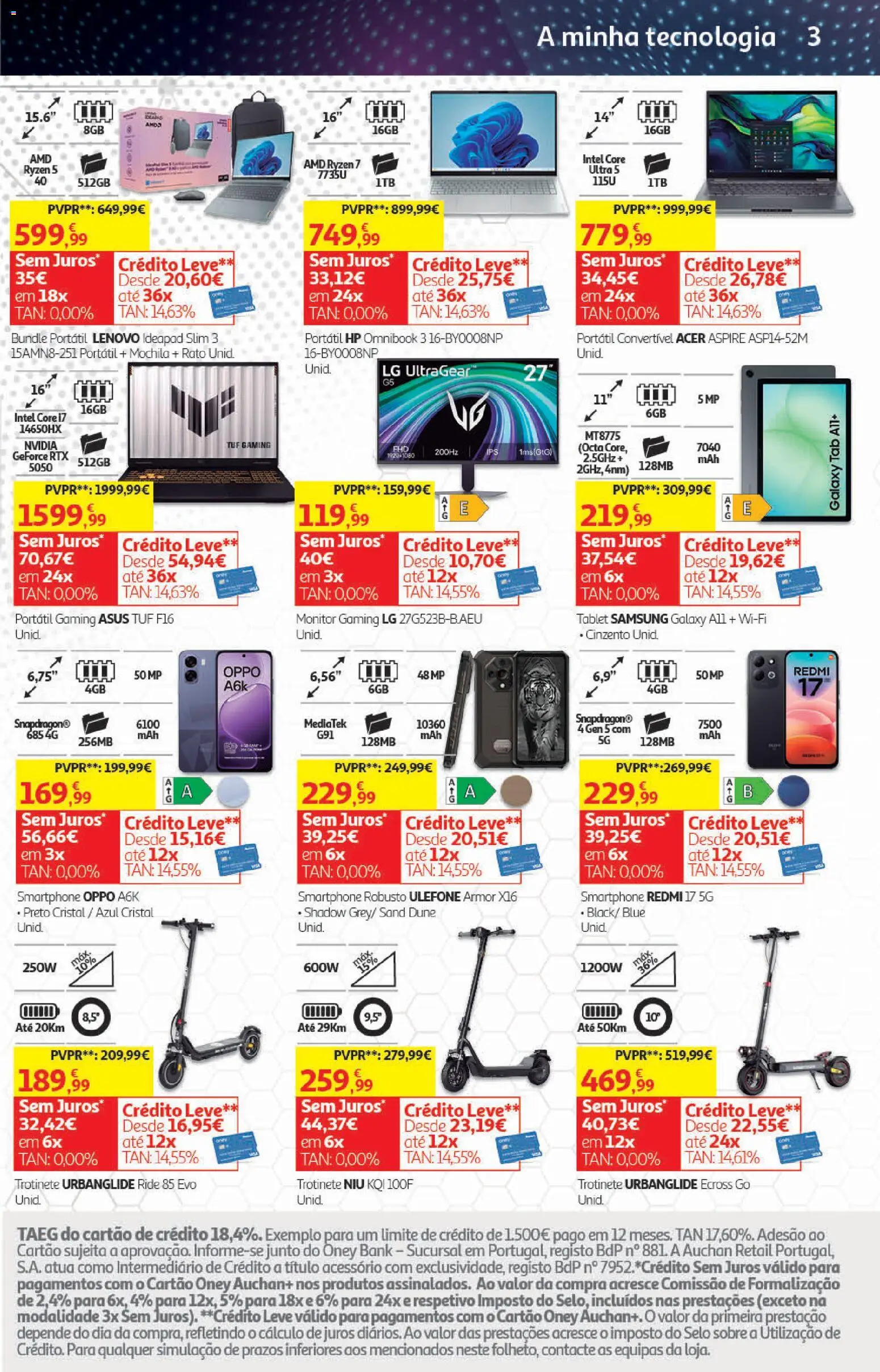 Auchan Halloween │ válido de 21/10/2026 | Página: 34 | Produtos: Mochila, Smartphone, Monitor, Tablet