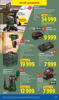 Lidl akciós újság - amely érvényes a következő dátumtól: 07.05.2026 | Oldal: 53