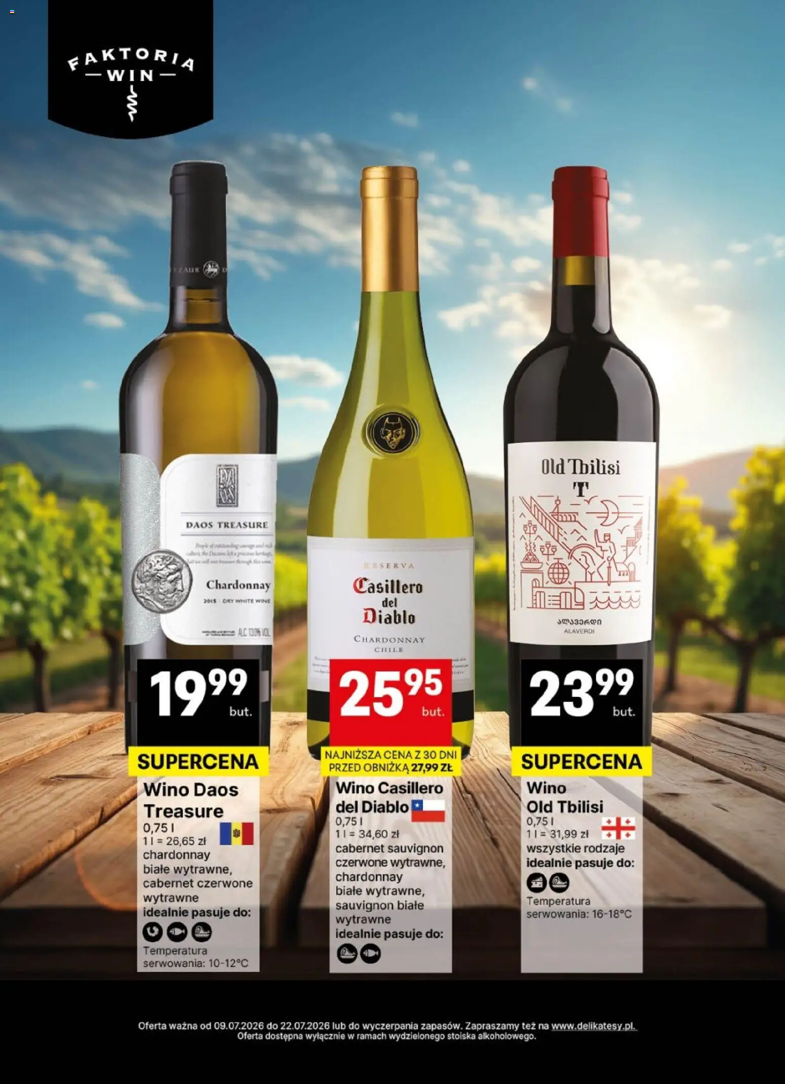 Delikatesy Centrum gazetka - DeliBarek od 09.07.2026 | Strona: 2 | Produkty: Chardonnay, Wino