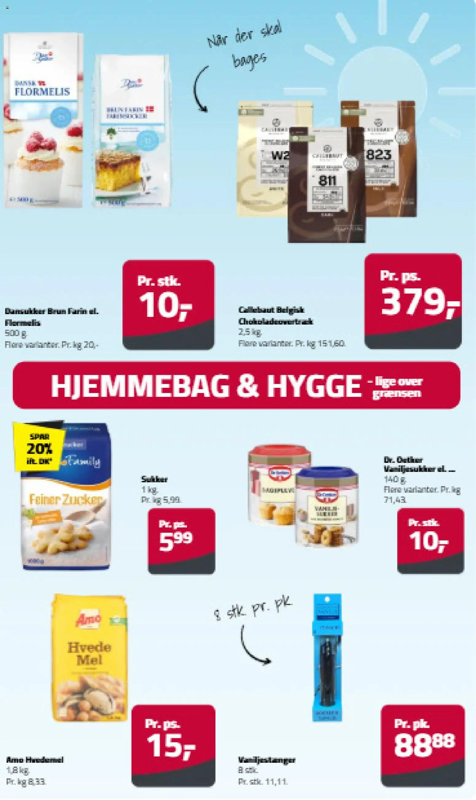 Fleggaard tilbudsavis – gyldig fra 08.06.2026 | Side: 10 | Produkter: Brun farin, Hvedemel, Flormelis, Sukker