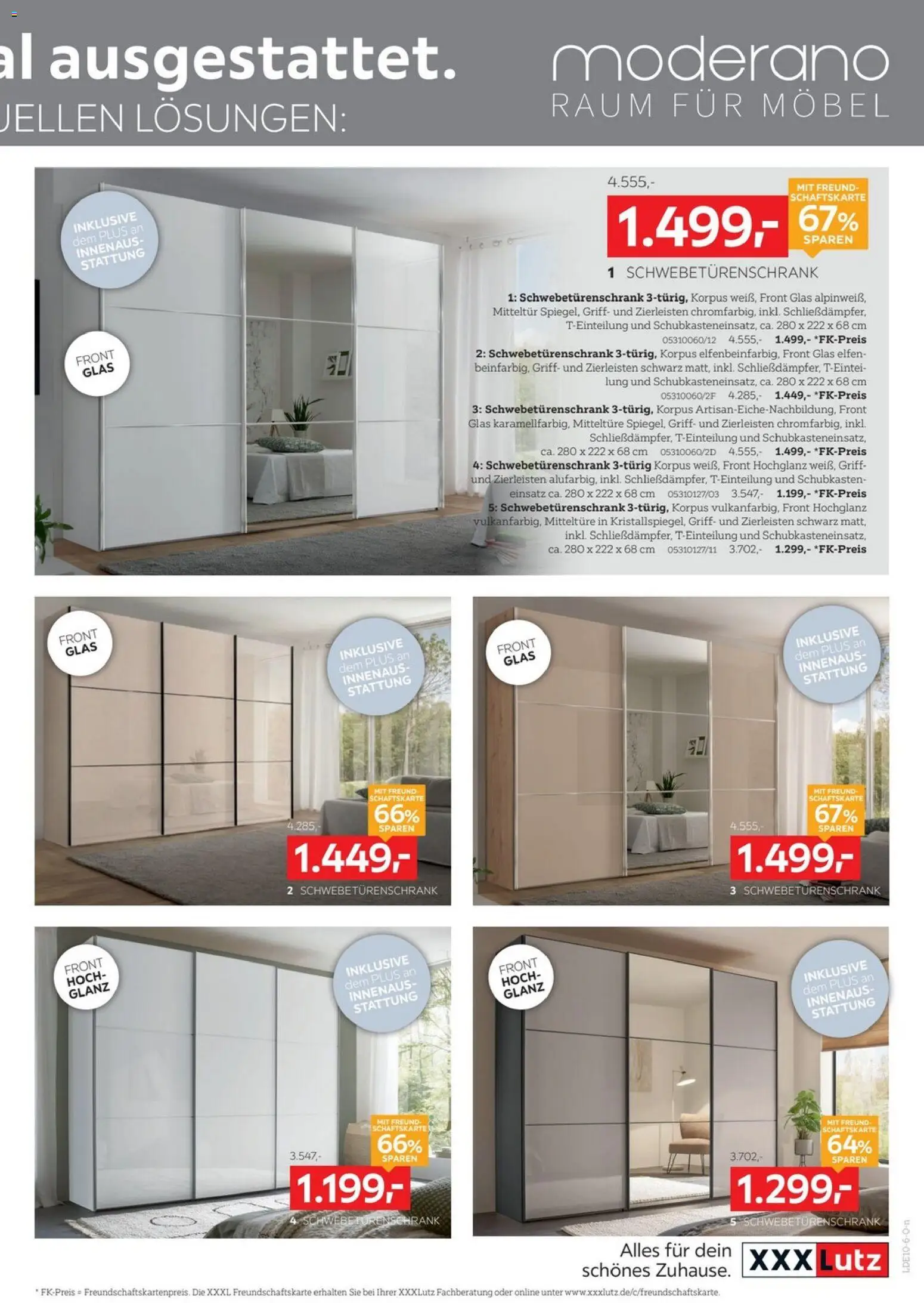XXXLutz Schlafzimmer Spezial – gültig ab 17.10.2026 | Seite: 3 | Produkte: Schwebetürenschrank