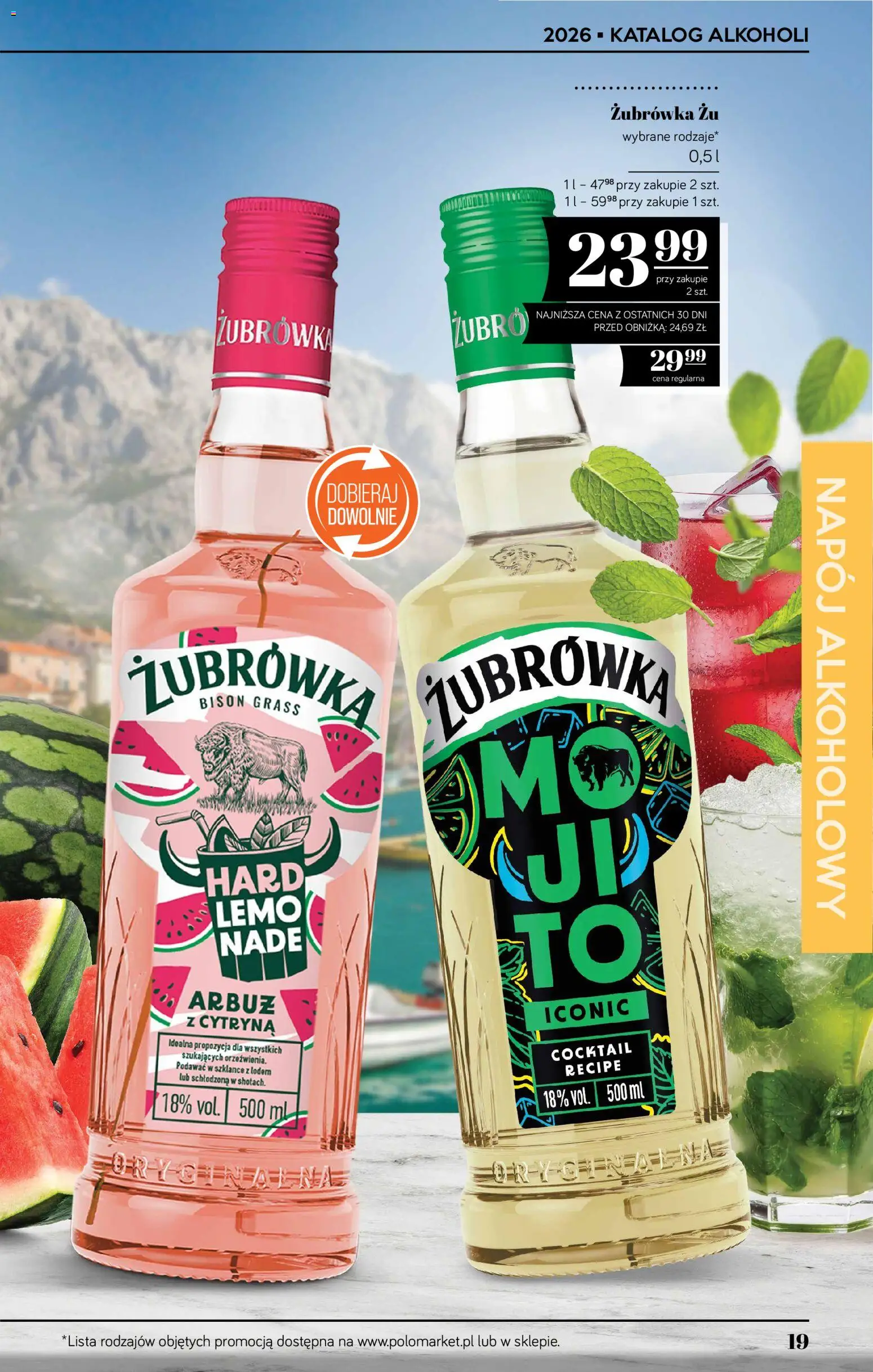 POLOmarket katalog - Alkoholi od 13.08.2026 | Strona: 19 | Produkty: Cytryna, Arbuz, Żubrówka