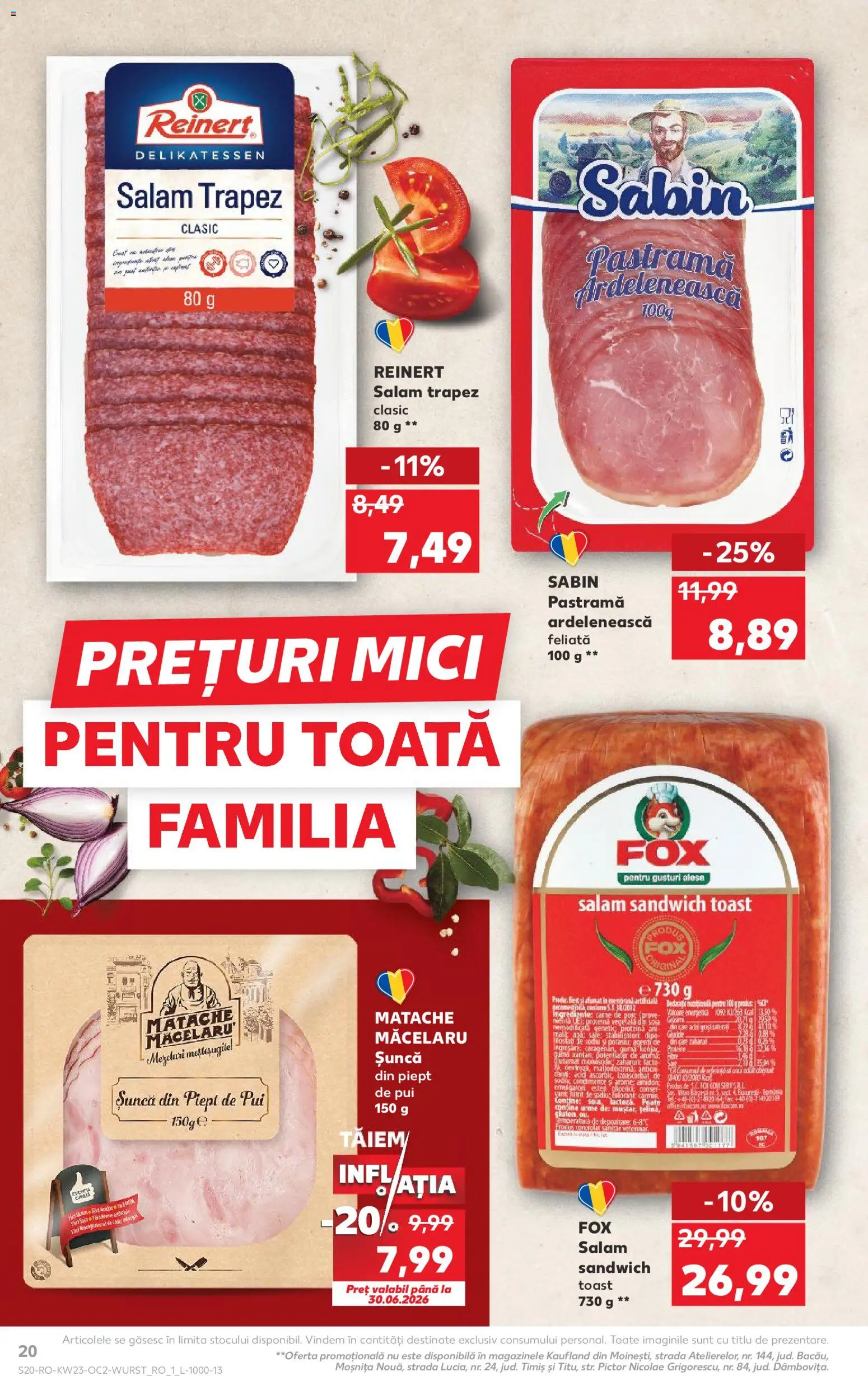 Kaufland RO akciós ujság - amely érvényes a következő dátumtól: 03.06.2026 | Oldal: 20