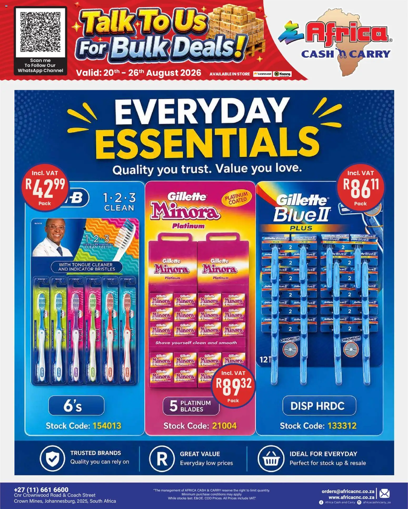 New Africa Cash & Carry catalogue – valid from 20/08/2026 | Page: 70 | Products: Stock