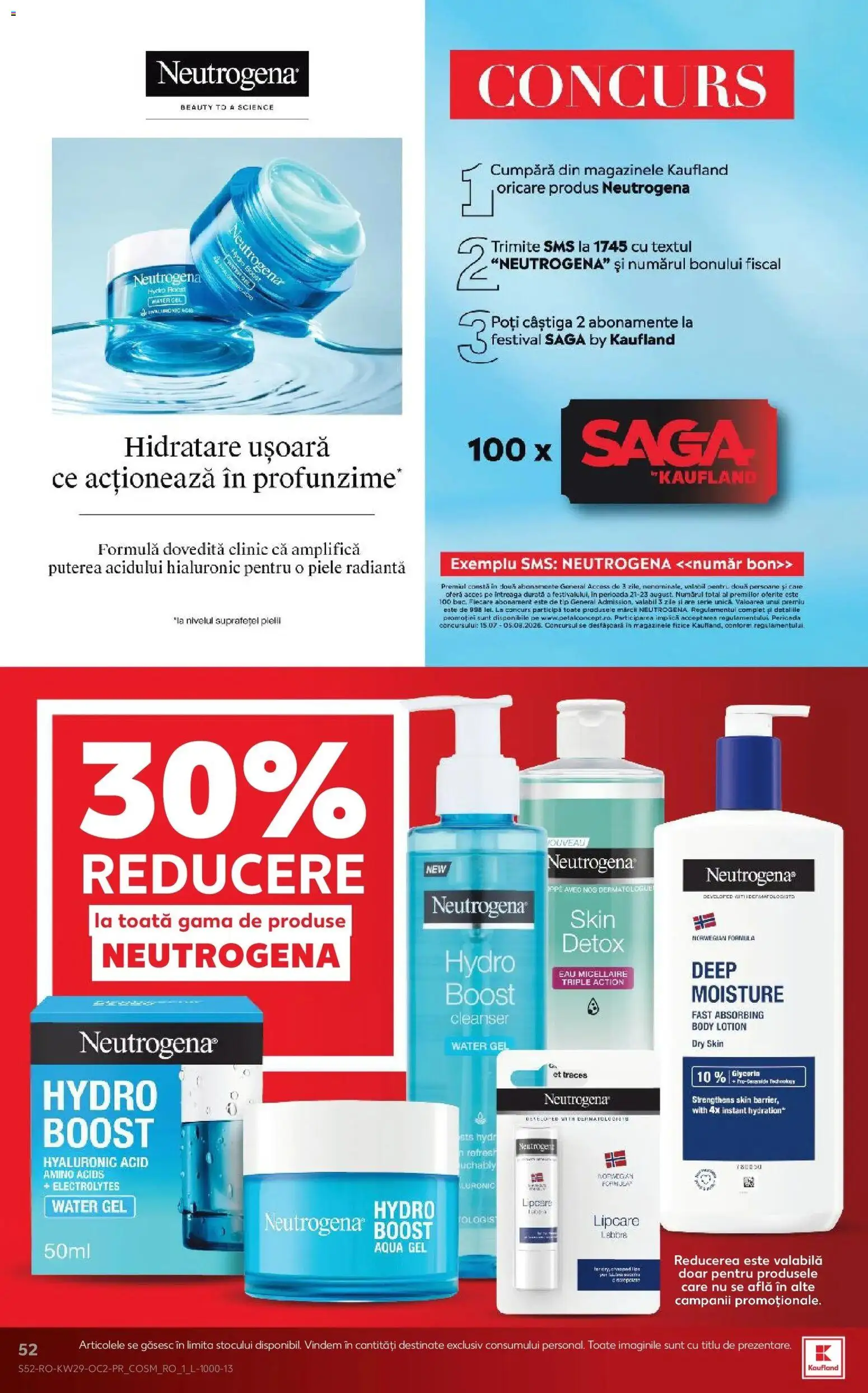 Noul catalog Kaufland – valabil de la 15.07.2026 | Pagină: 52 | Produse: Body, Aqua, Tip