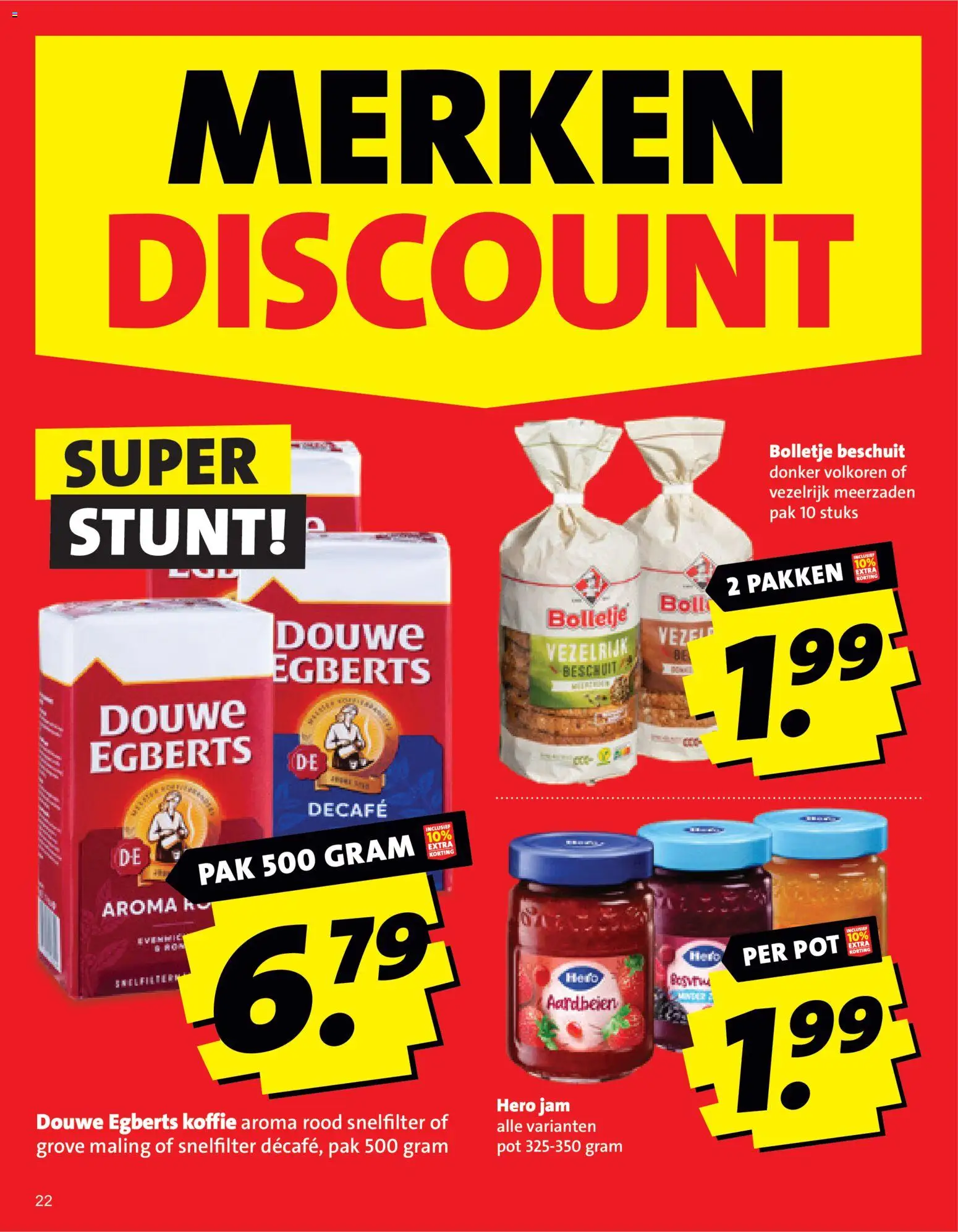 {H1} | Pagina: 22 | Producten: Koffie, Pot, Aardbeien, Jam