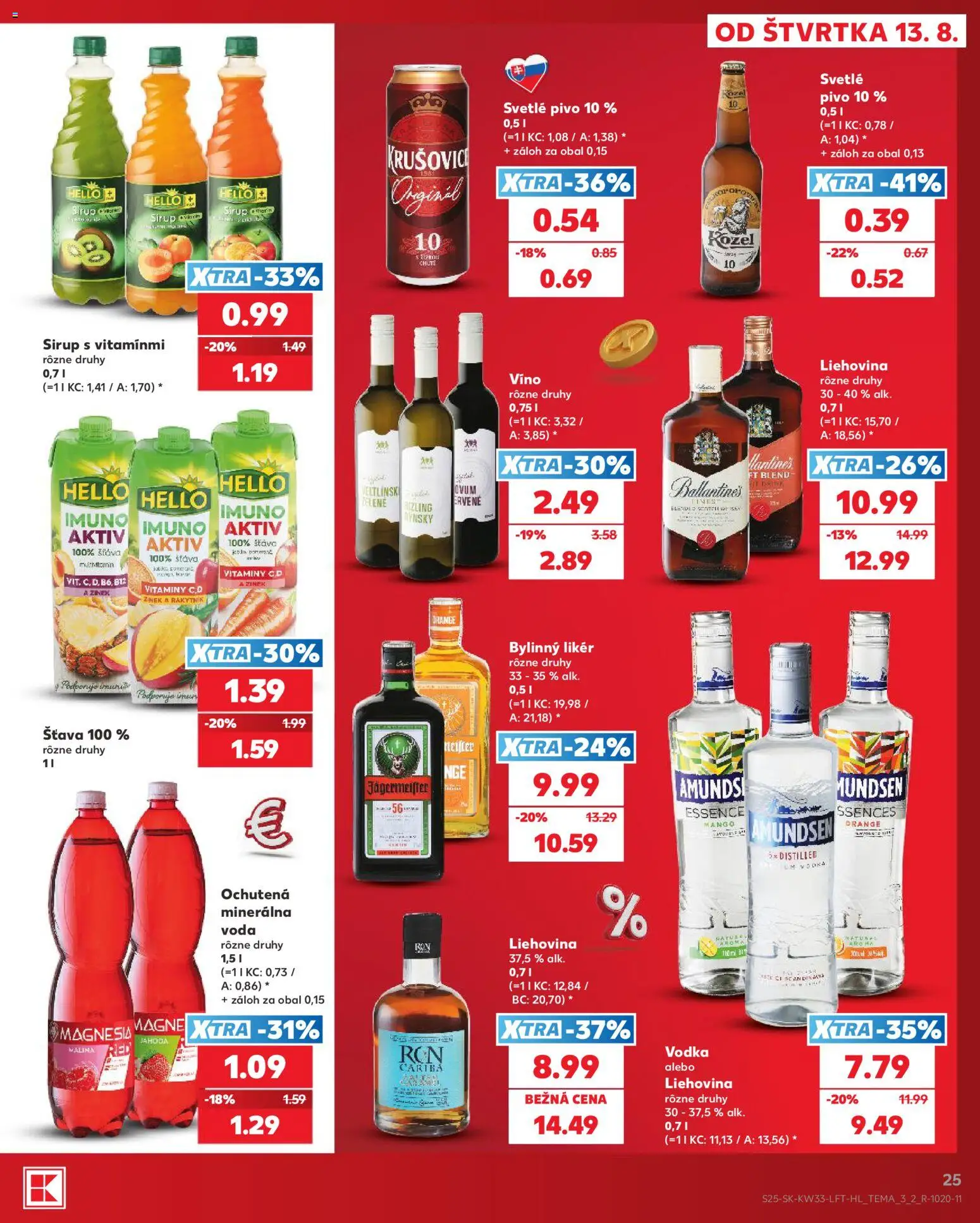 Nové Kaufland akcie – leták je platný od 13.08.2026 | Strana: 25