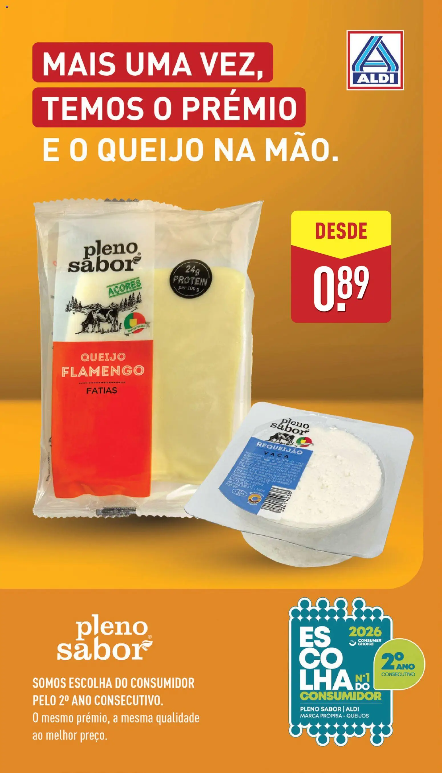 Aldi folheto │ válido de 31/08/2026 | Página: 9 | Produtos: Cream cheese, Leite, Requeijão, Proteina