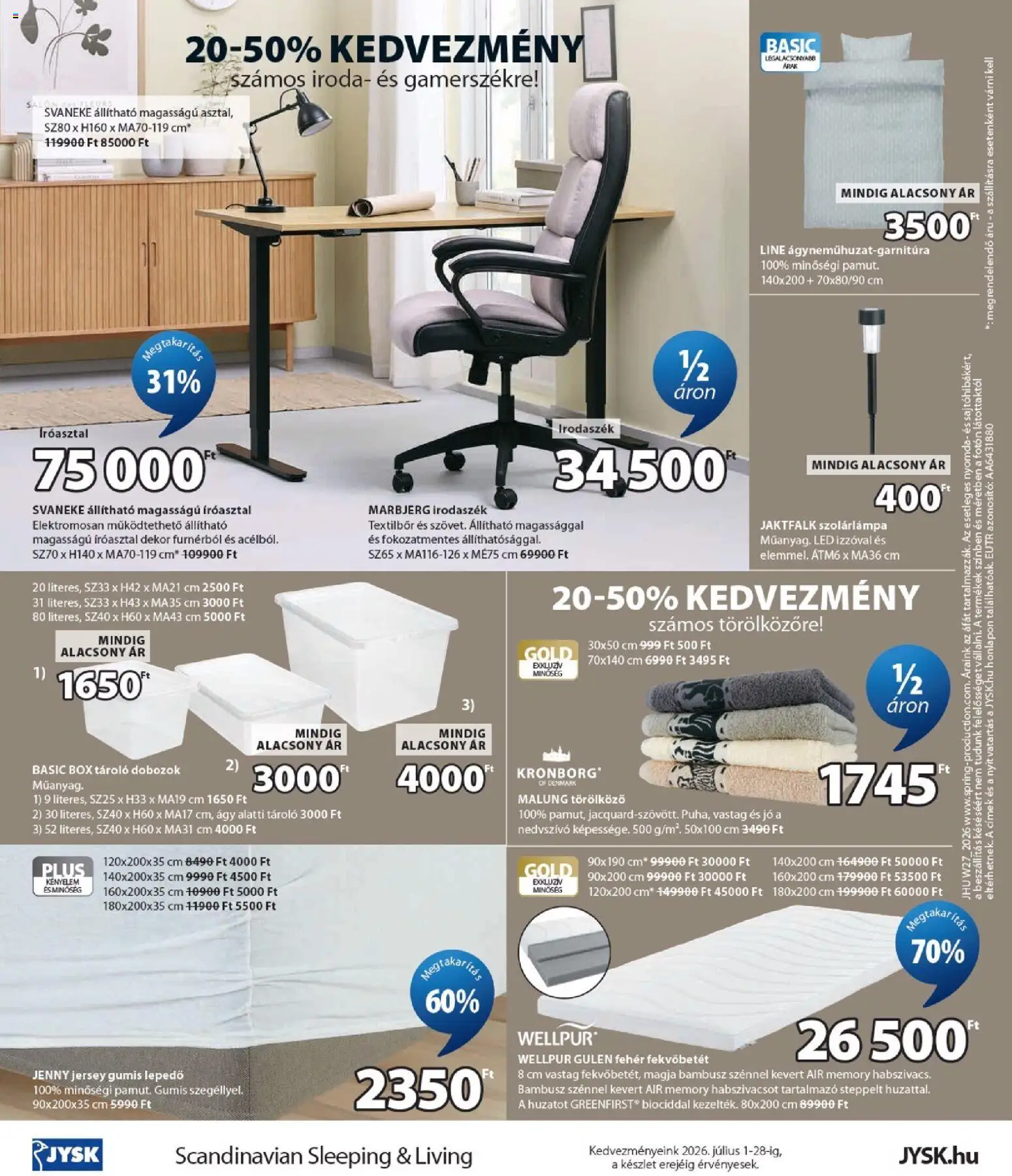 JYSK akciós ujság - amely érvényes a következő dátumtól: 2026.07.01. | Oldal: 24
