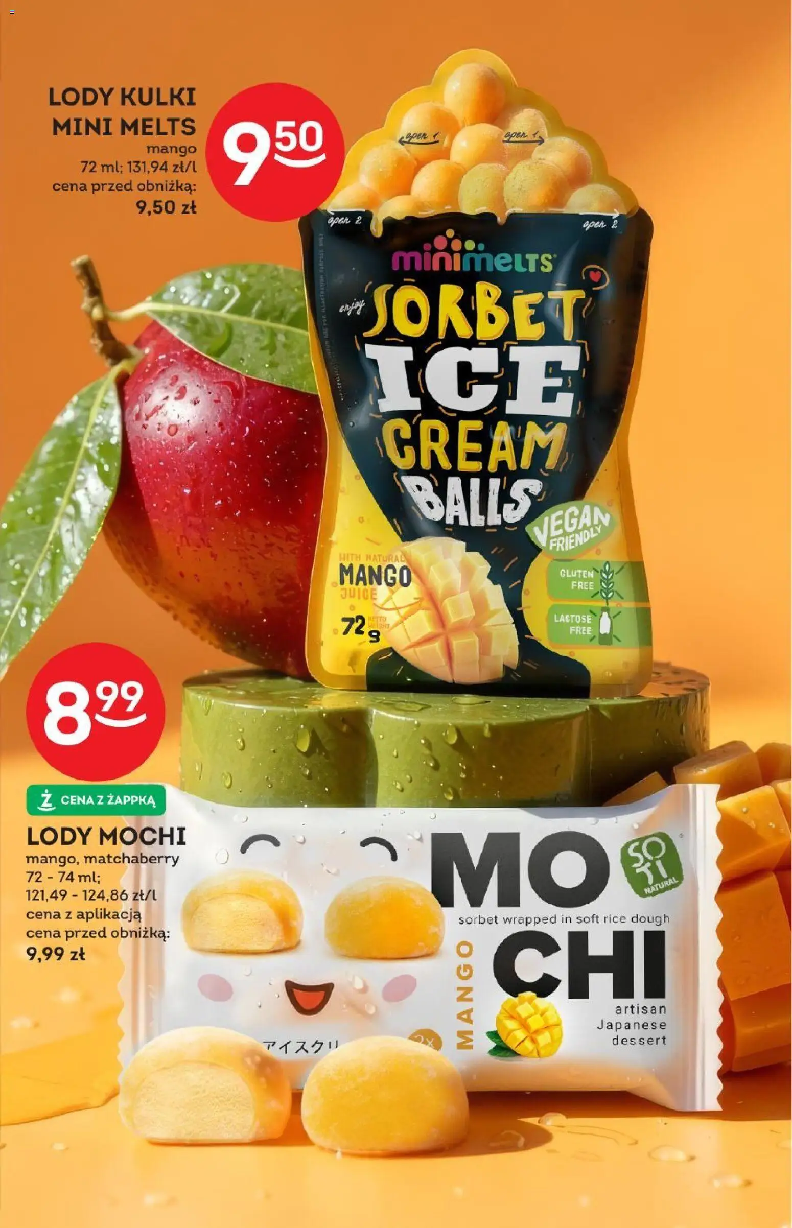 Żabka gazetka - Katalog lodowy od 01.07.2026 | Strona: 9 | Produkty: Mango, Sorbet, Lody