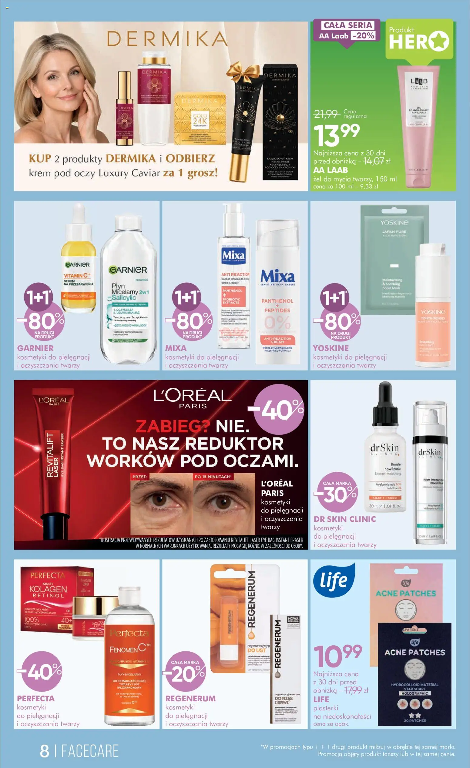 Super-pharm gazetka od 19.09.2026 | Strona: 8 | Produkty: Garnier, Kosmetyki, Makijaż, Kawior