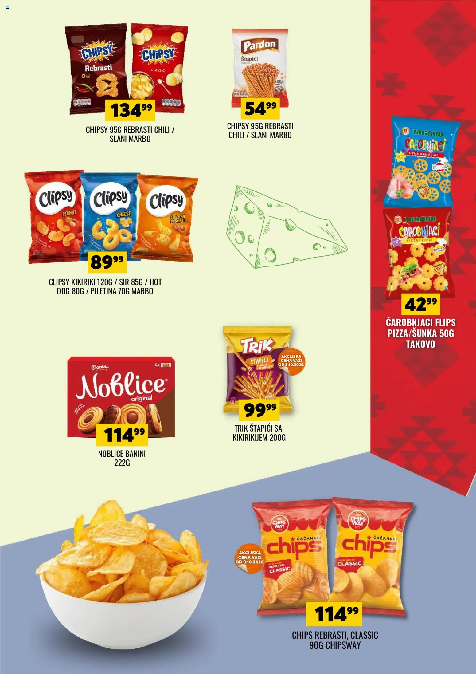 Tekijanka katalog - važi od 07.10.2026 | Strana: 13 | Proizvode: Noblice, Kikiriki, Sir, Hot dog