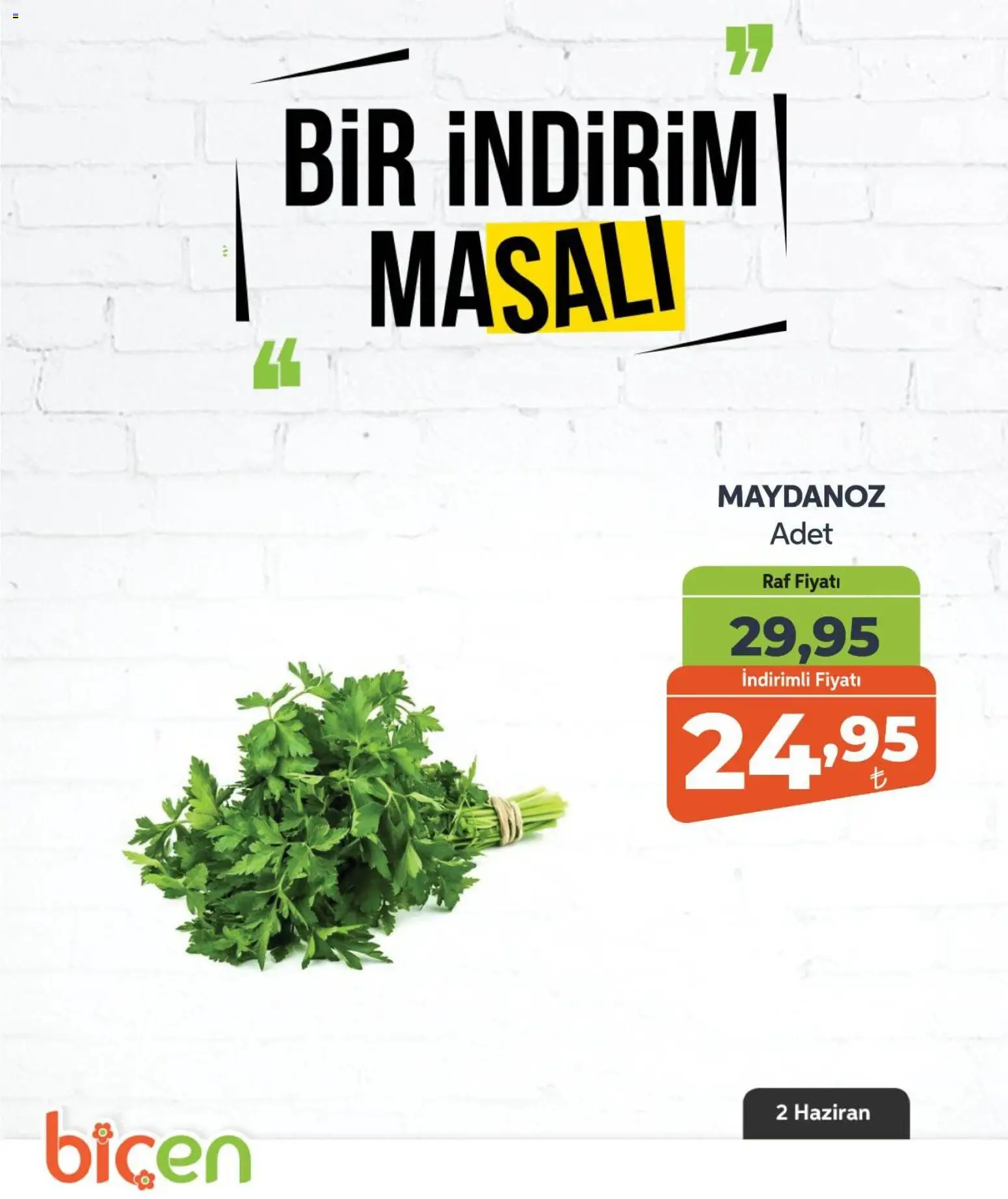Biçen Market - Bir İndirim MaSalı - sebze - 02.06.2026 tarihinden itibaren geçerlidir | Sayfa: 6
