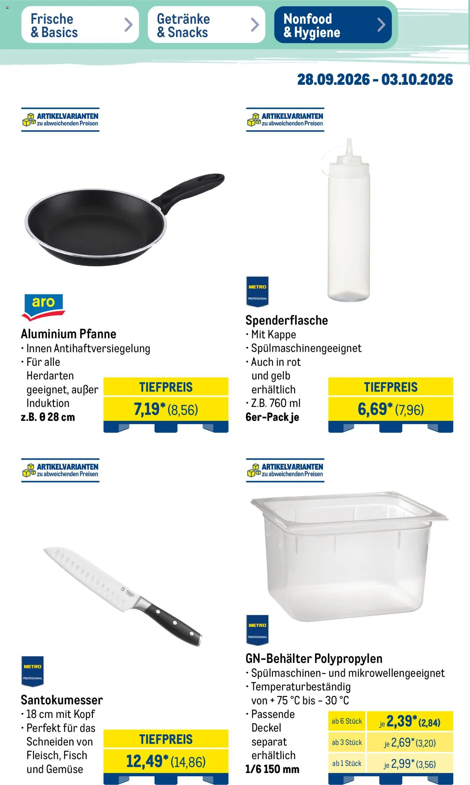 Metro NonFood-Angebote – gültig ab 28.09.2026 | Seite: 2 | Produkte: Fisch, Gemüse, Kappe