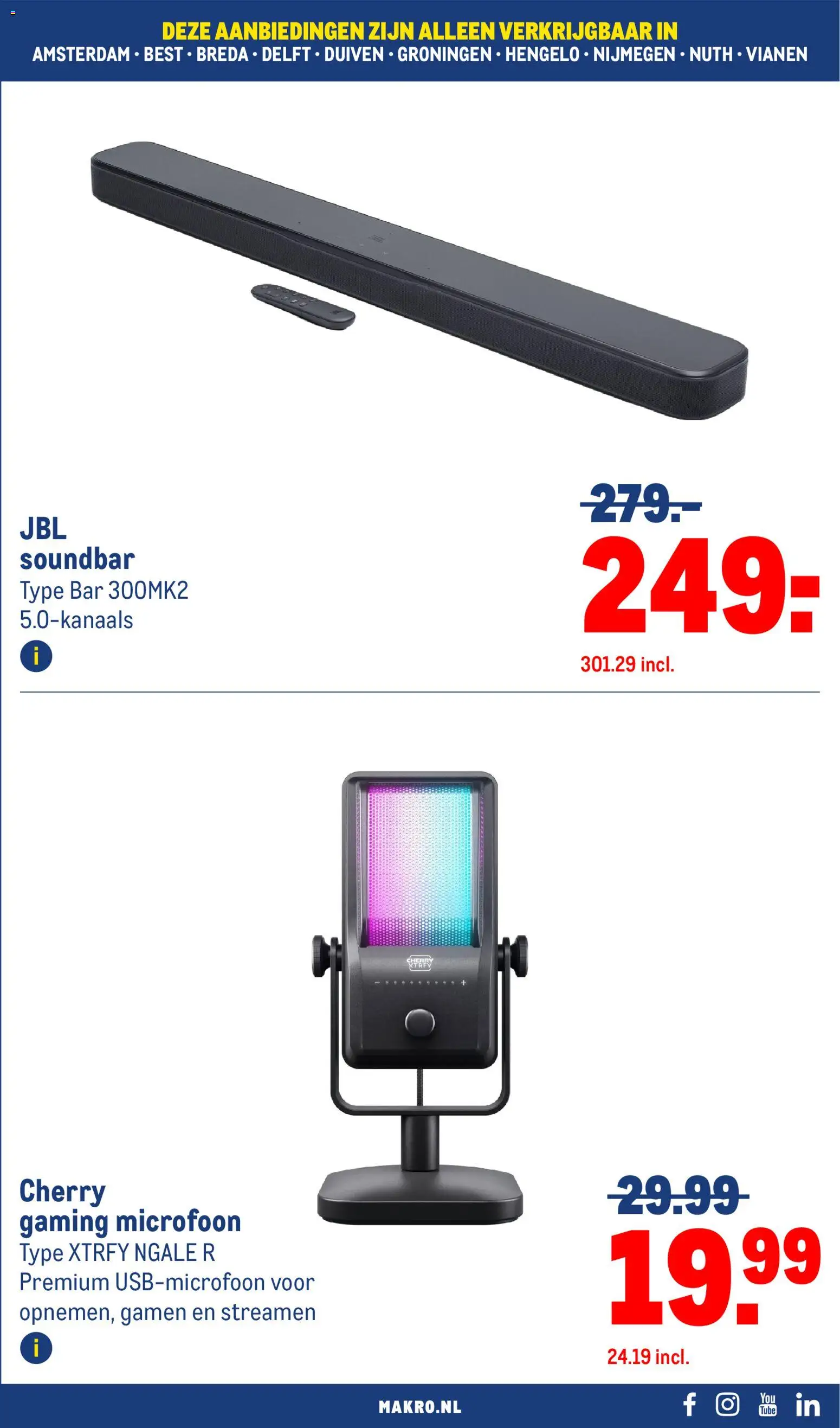 {H1} | Pagina: 101 | Producten: Soundbar, Microfoon