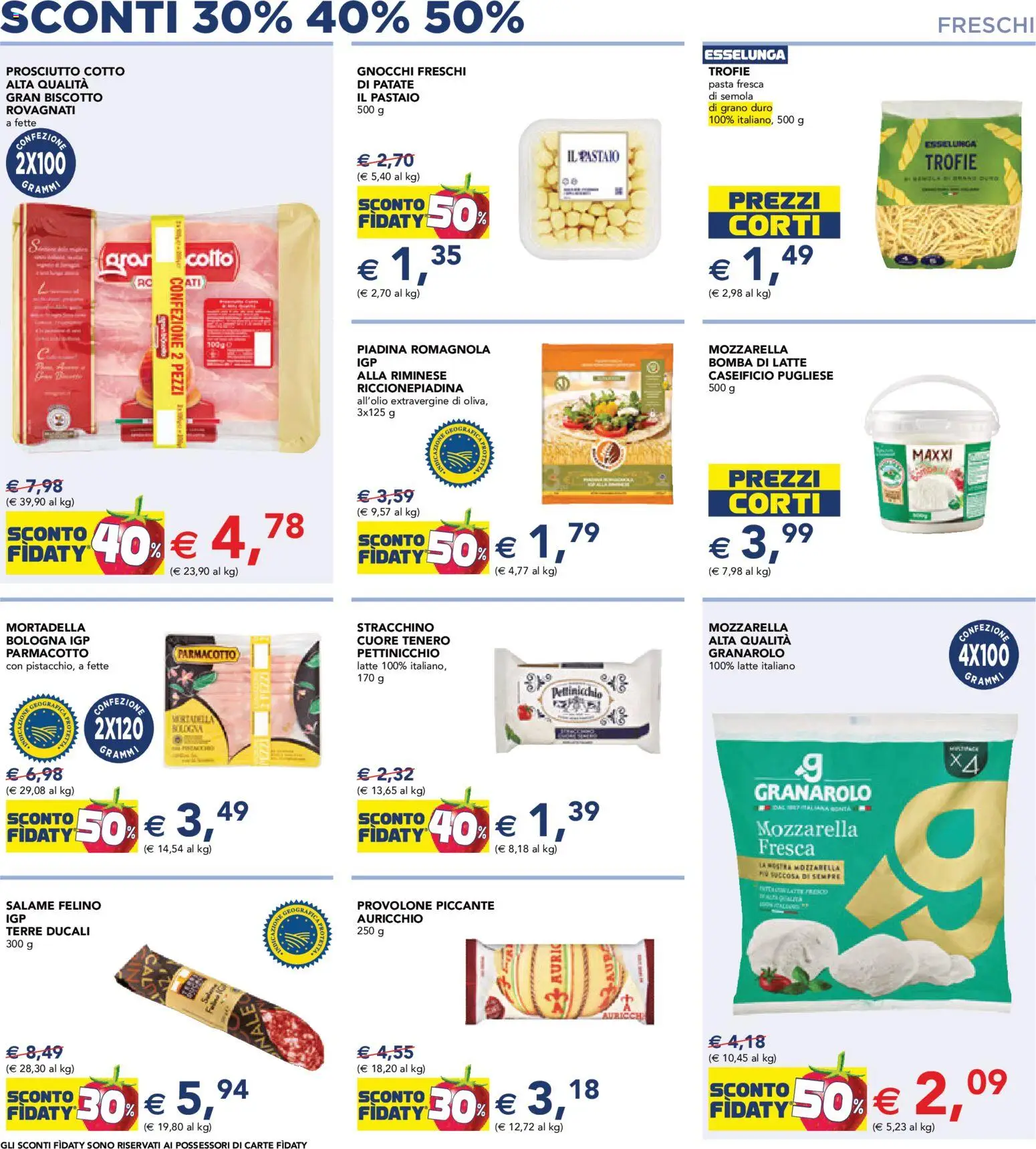 Volantino Esselunga S del 28.05.2026 | Pagina: 2 | Prodotti: Patate, Mozzarella, Latte, Piadina