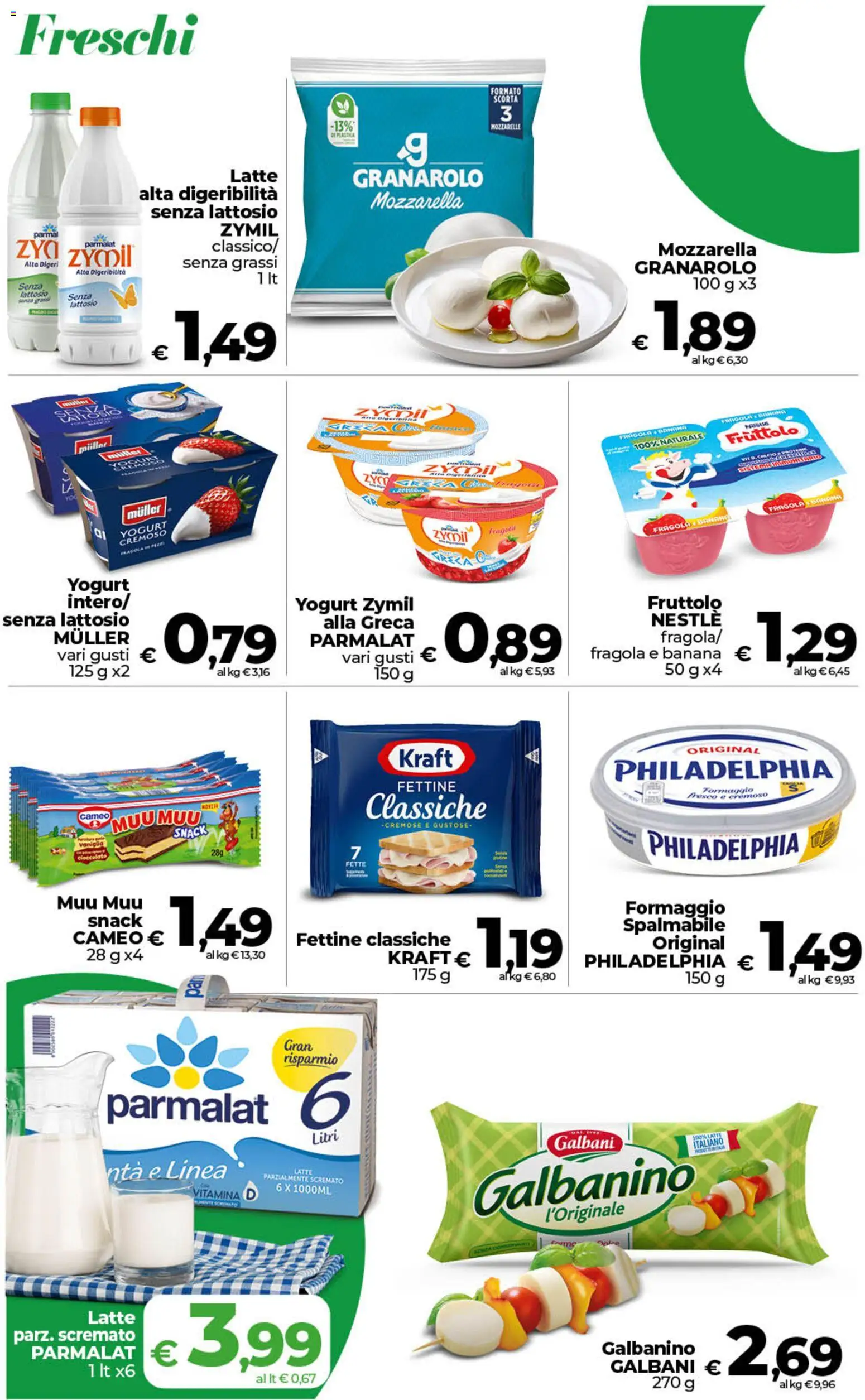 Volantino COOP del 21/07/2026 | Pagina: 5 | Prodotti: Yogurt, Mozzarella, Latte, Formaggio