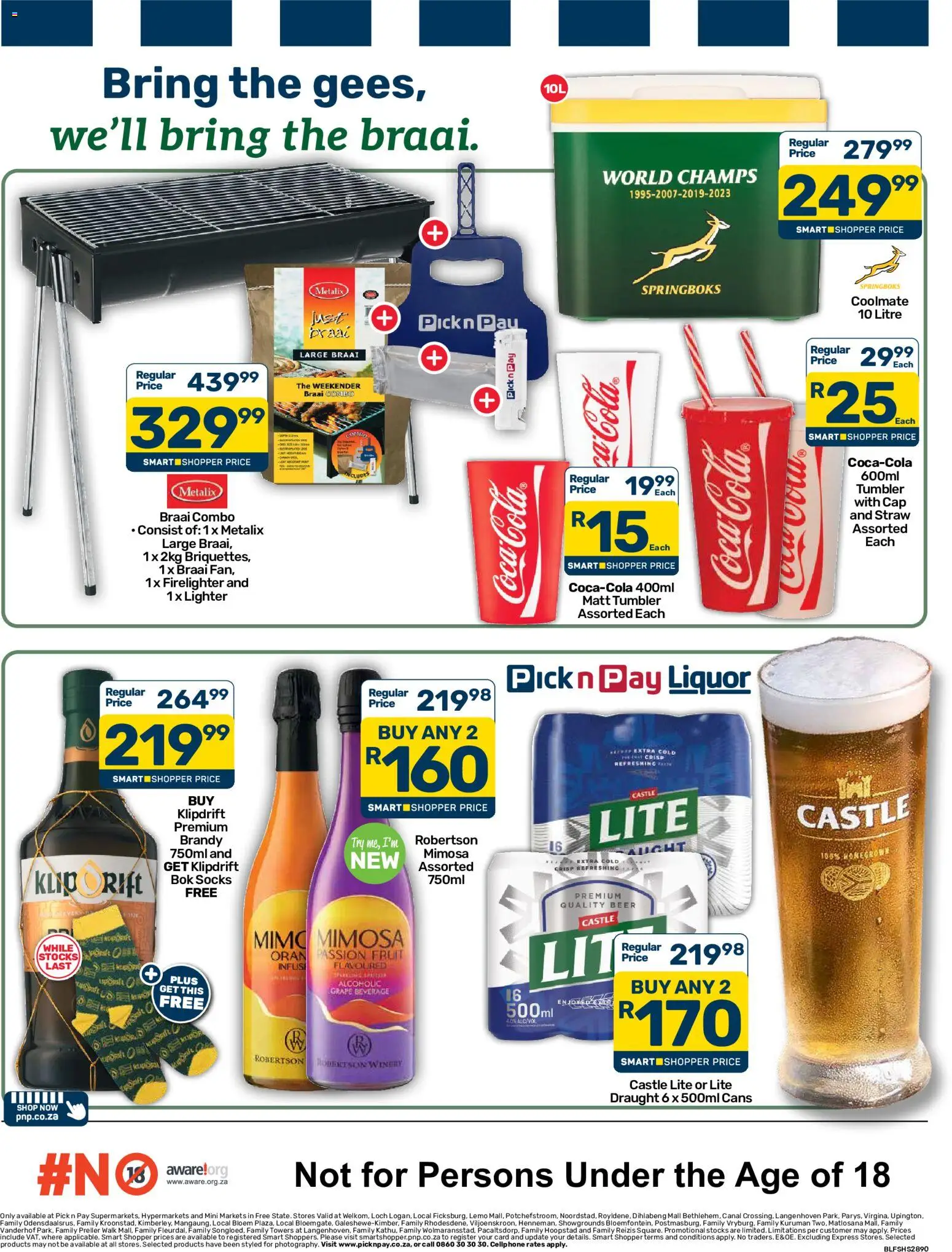 New Pick n Pay catalogue – valid from 23/09/2026 | Page: 3 | Products: Socks, Brandy, Beer, Fruit