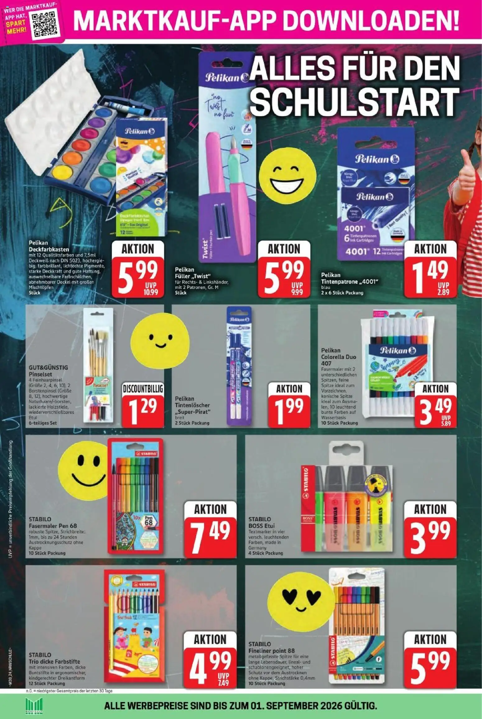 Marktkauf  Schulstart 2026 – gültig ab 09.07.2026 | Seite: 1 | Produkte: Kappe