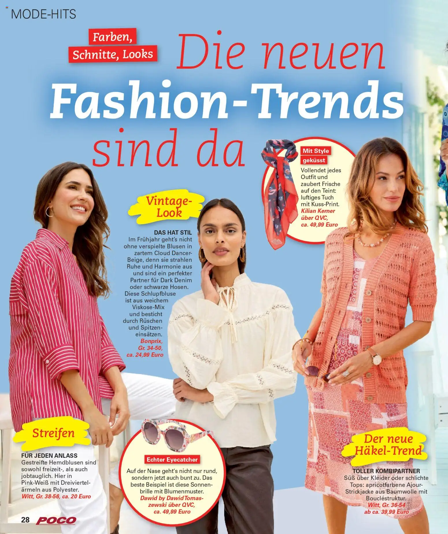 Poco Prospekt Wohnwelt Frühling 2026 – gültig ab 16.02.2026 | Seite: 28 | Produkte: Brille, Strickjacke