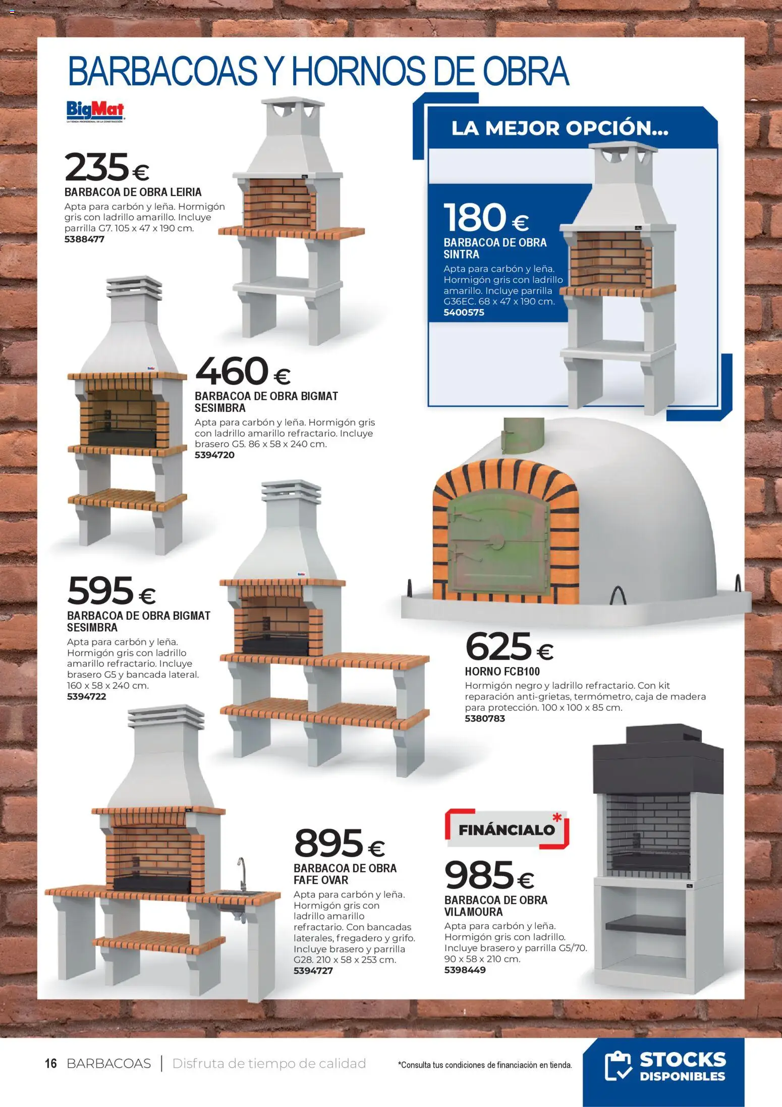 BigMat - Jardin y Piscinas 2026 │ válido desde el 23.03.2026 | Página: 16 | Productos: Fregadero, Barbacoa, Parrilla, Caja