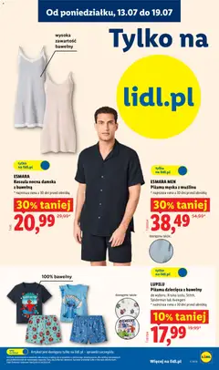 Pogląd oferty "ESMARA MEN Piżama męska z muślinu, Piżama męska z muślinu" - ważna od 13.07.2026 | Strona: 23 | Produkty: Koszula, Piżama
