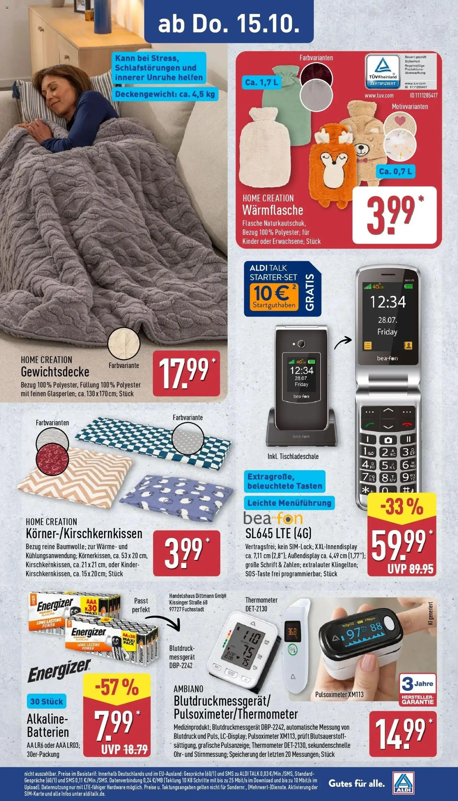 Aldi Aktueller Prospekt (ab 12.10.2026) » Angebote Online | Seite: 25 | Produkte: Thermometer, Batterien, Home creation