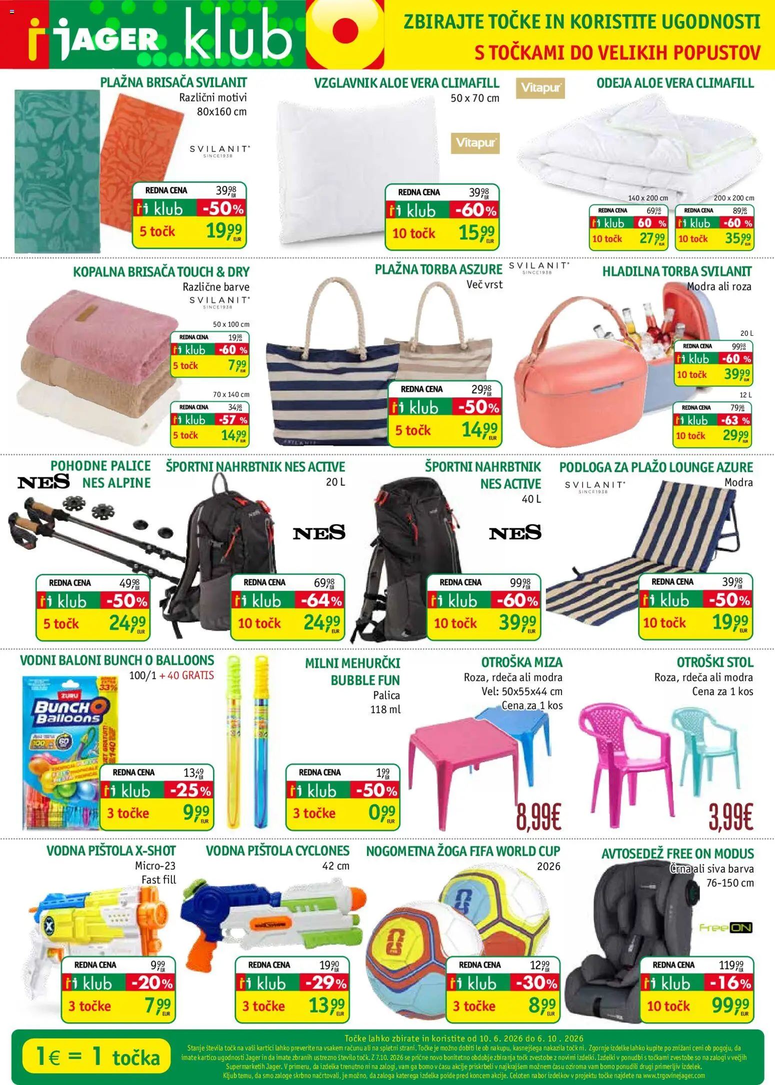 Novi Jager katalog ponudbe – veljaven od 22.07.2026 | Stran: 3 | Izdelki: Hladilna torba, Torba, Kopalna brisača, Nahrbtnik