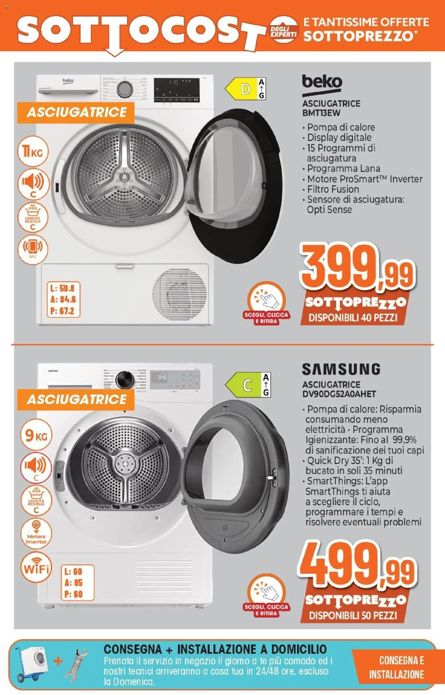Volantino Expert del 07.05.2026 | Pagina: 20 | Prodotti: Tè, Asciugatrice, Samsung