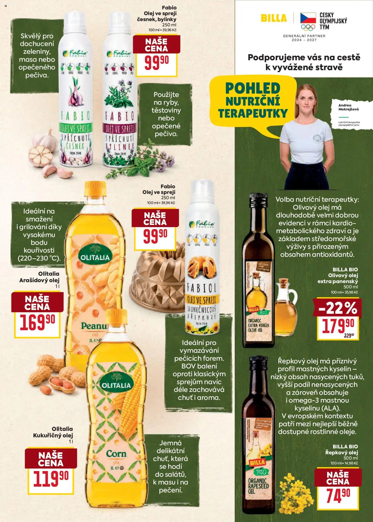 Billa Velký leták od 17.06.2026 | Strana: 23 | Produkty: Olivový olej, Grilování, Těstoviny, Řepkový olej