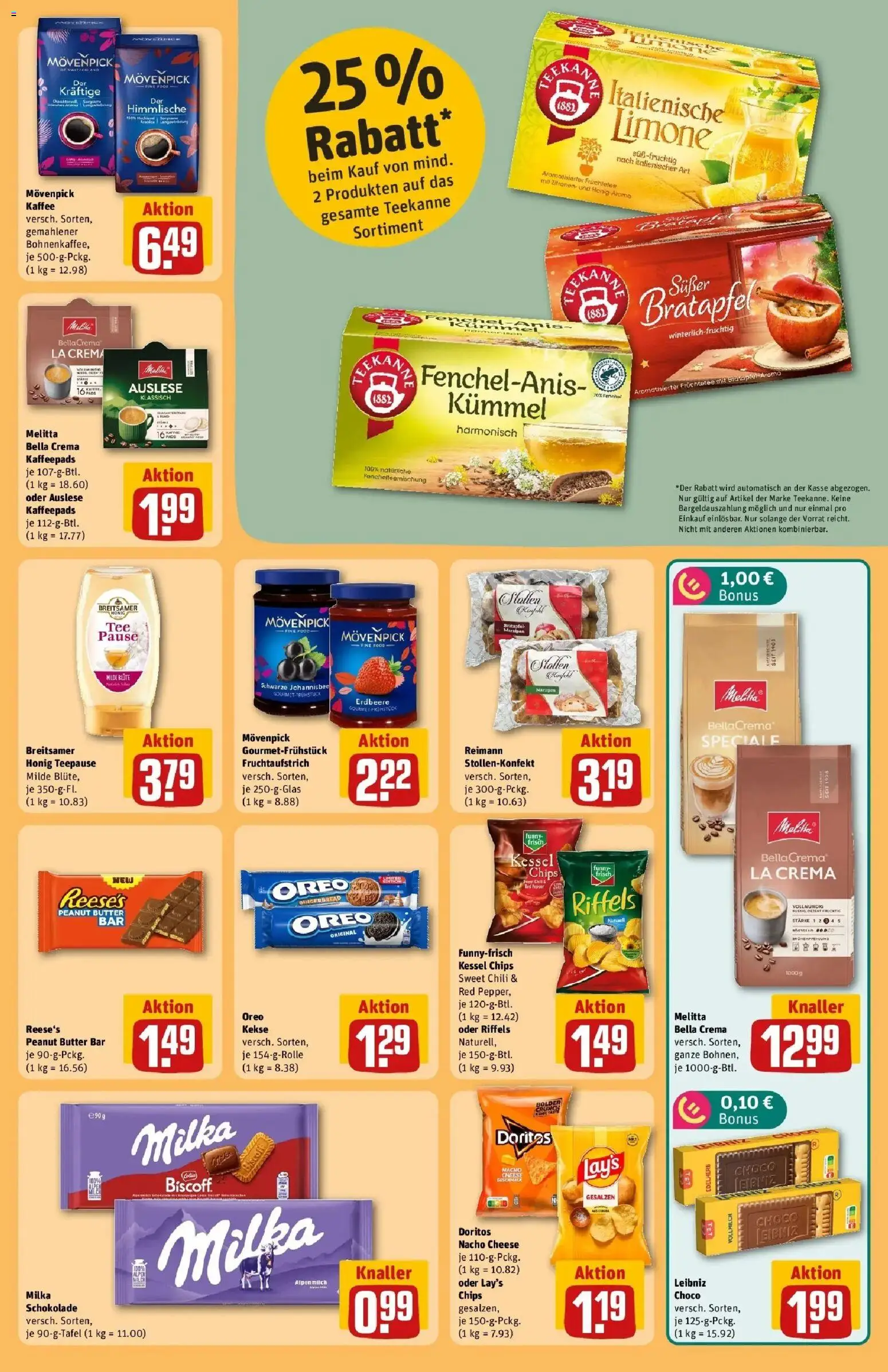 REWE Prospekt ab 12.10.2026 zum Blättern » Angebote | Seite: 27 | Produkte: Kaffee, Schokolade, Chips, Kekse