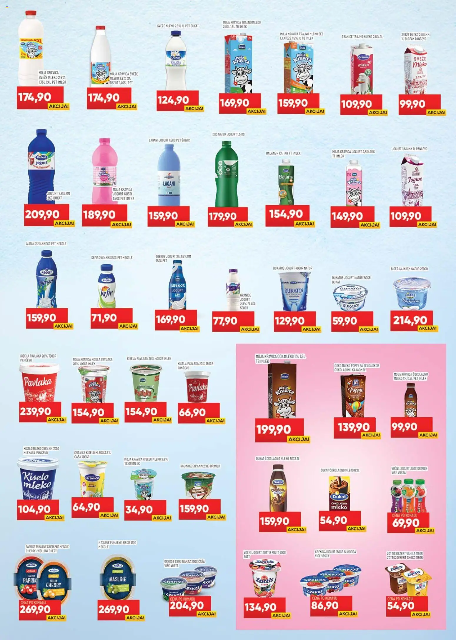 Medius katalog - važi od 05.05.2026 | Strana: 5 | Proizvode: Sveže mleko, Moja kravica, Jogurt, Voćni jogurt