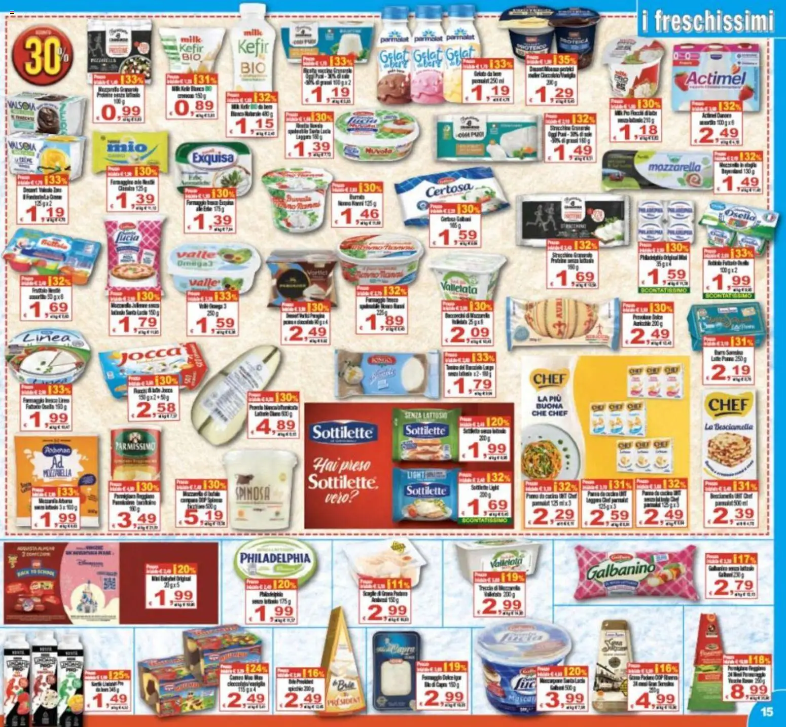 Volantino CTS del 02/09/2026 | Pagina: 15 | Prodotti: Kefir, Formaggio, Besciamella, Senza lattosio