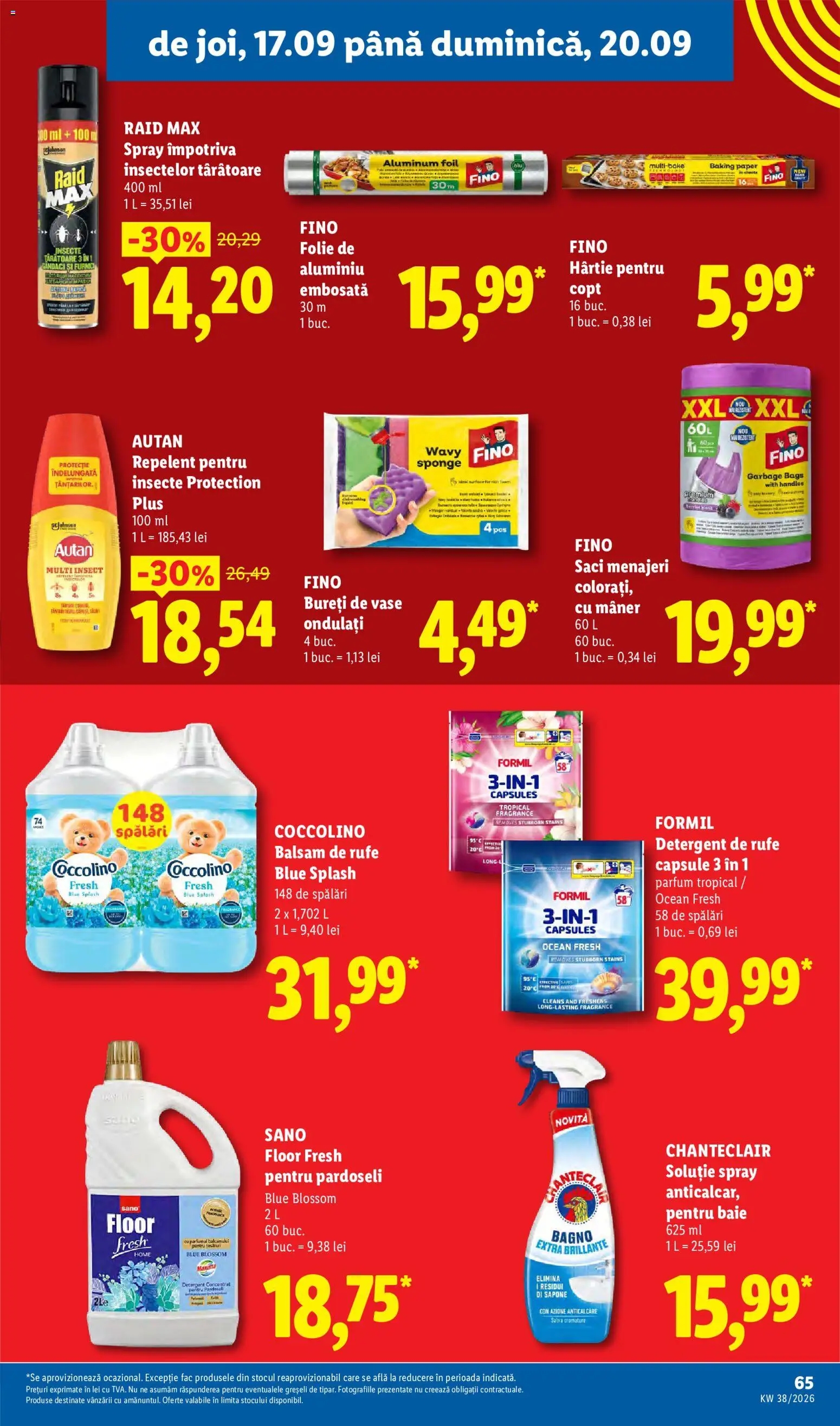 Noul catalog Lidl – valabil de la 14.09.2026 | Pagină: 65
