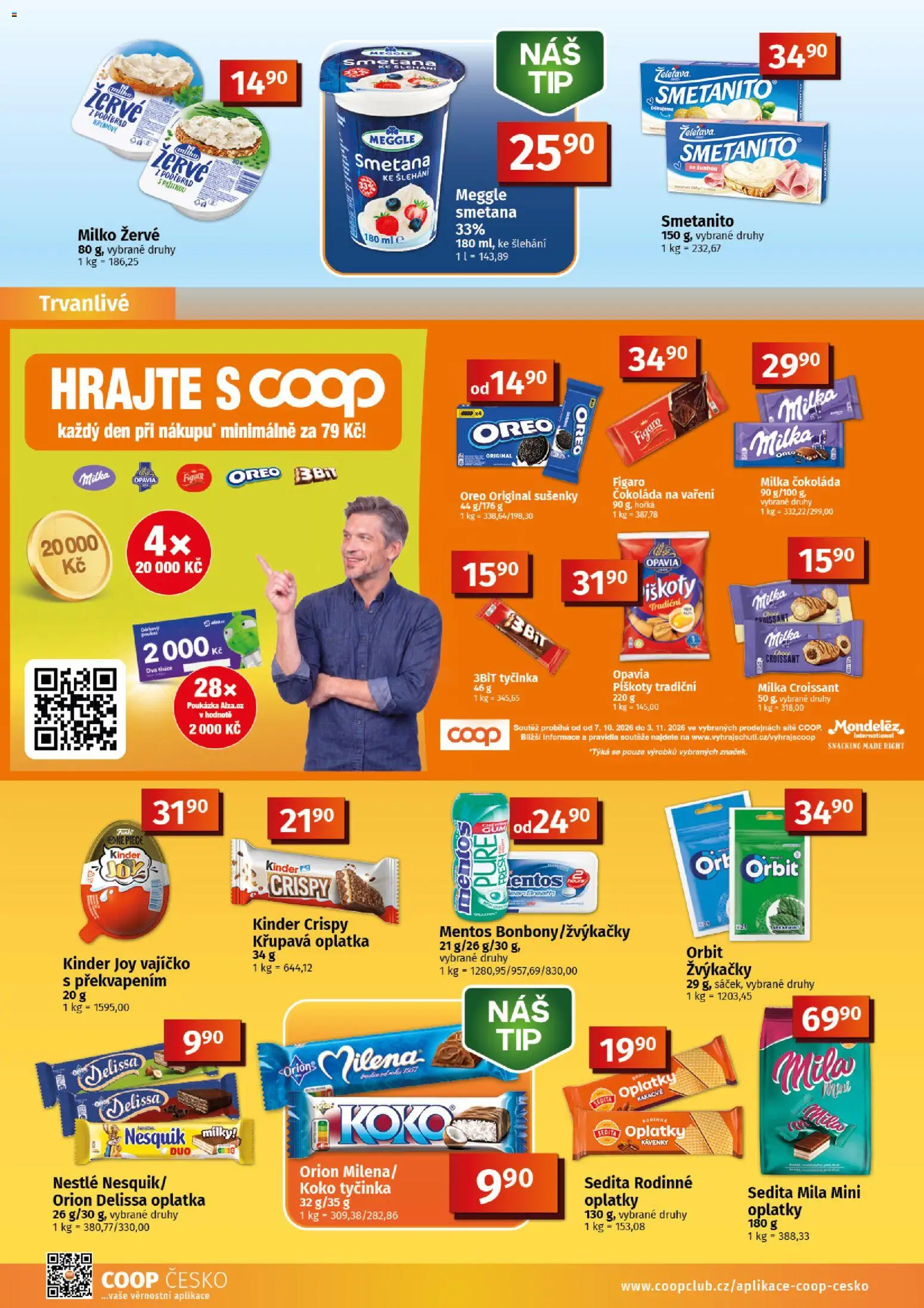 Coop leták - Tuty od 07.10.2026 | Strana: 6 | Produkty: Milka, Žervé, Mila, Žvýkačky