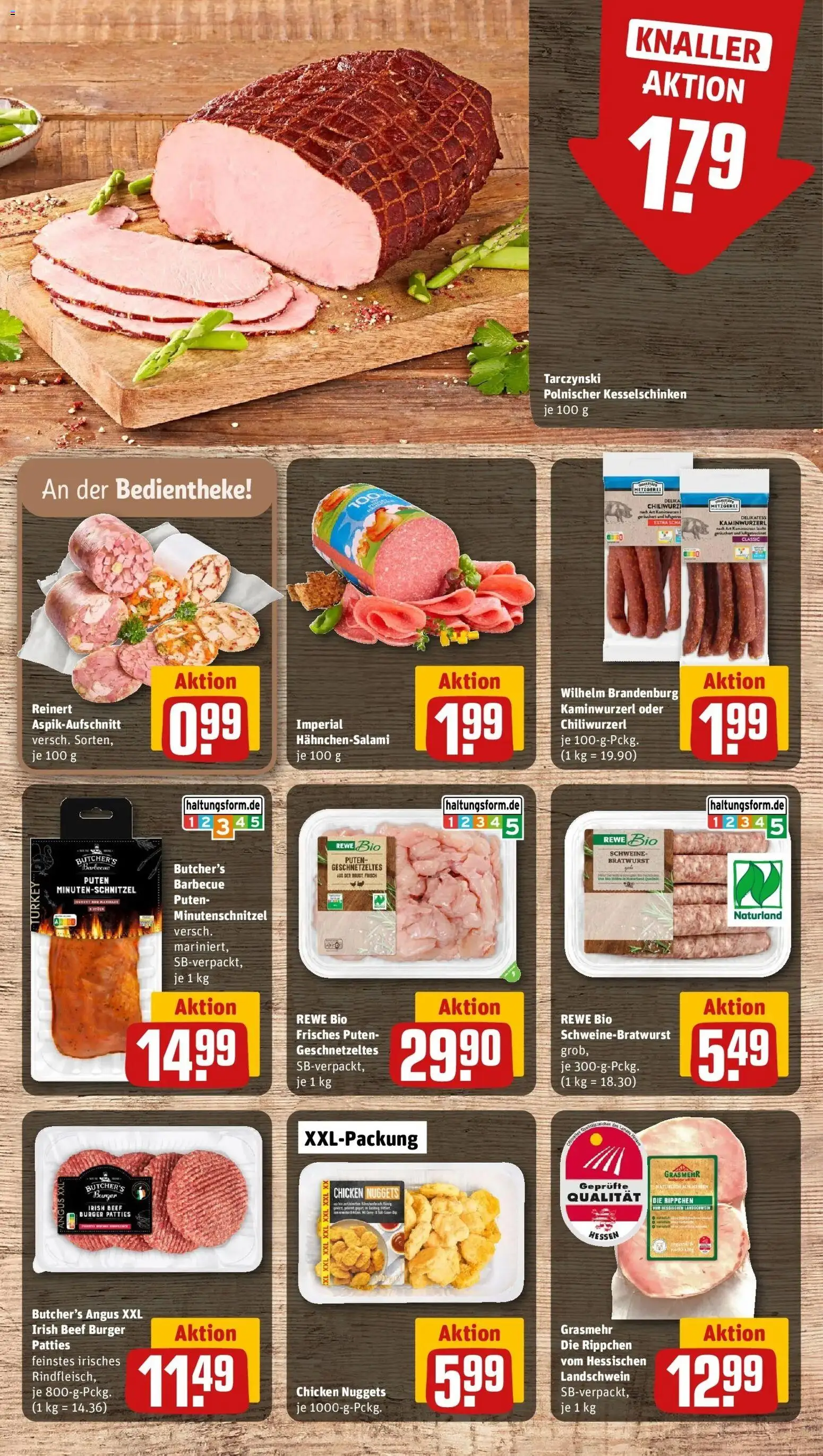 REWE Prospekt ab 14.09.2026 zum Blättern » Angebote | Seite: 7 | Produkte: Bratwurst, Burger
