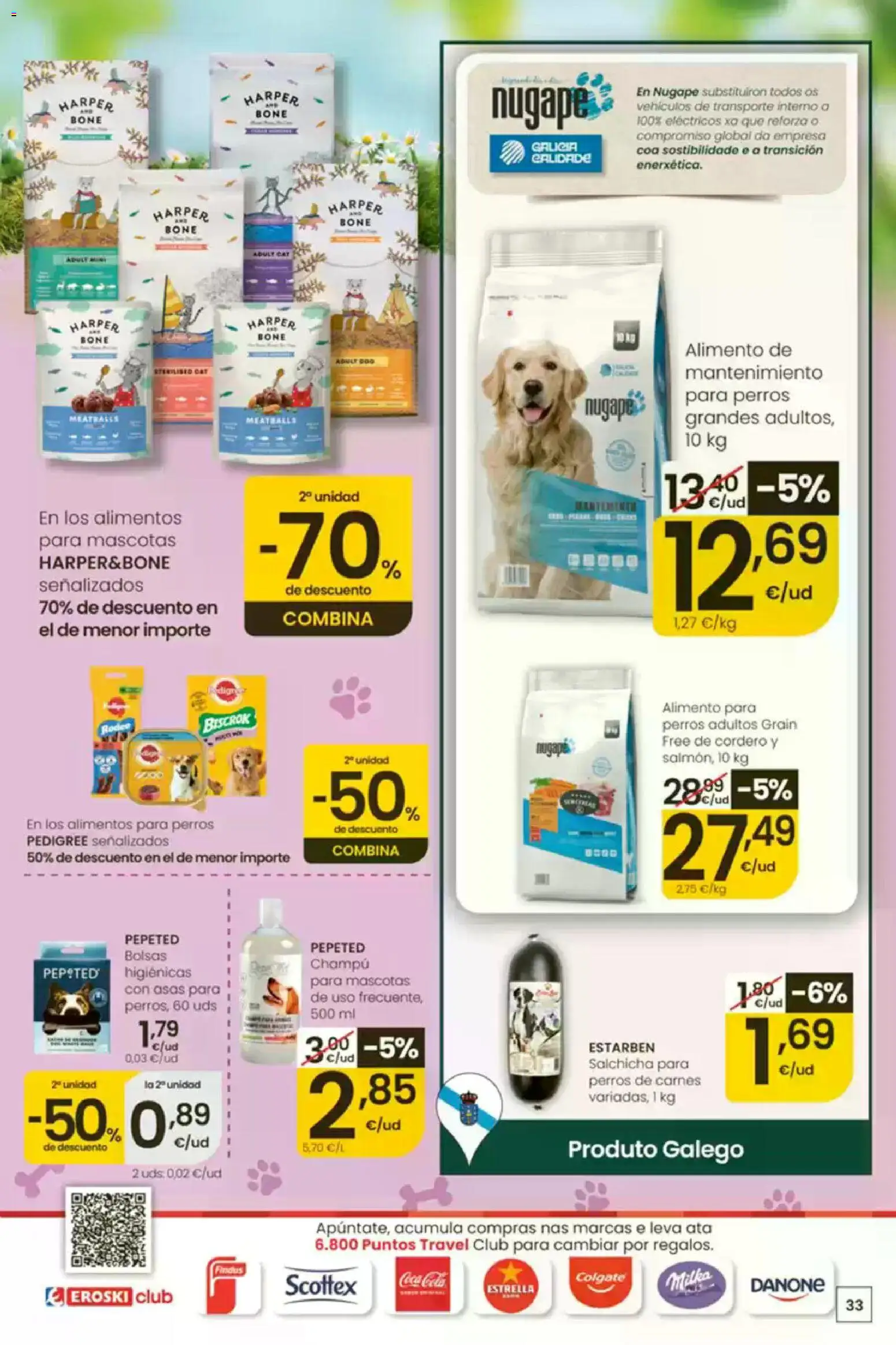 Eroski É bo que sexa de aquí │ válido desde el 30/07/2026 | Página: 33 | Productos: Champú, Φίλτρο καφέ, Κούβα