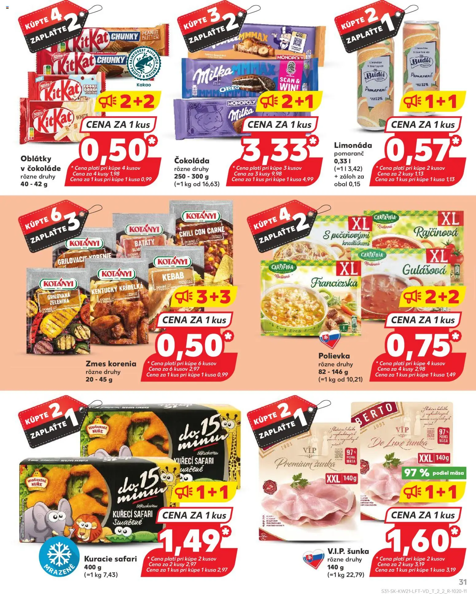 Kaufland SK akciós ujság - amely érvényes a következő dátumtól: 21.05.2026 | Oldal: 31 | Termékek: Chili, Chili con carne