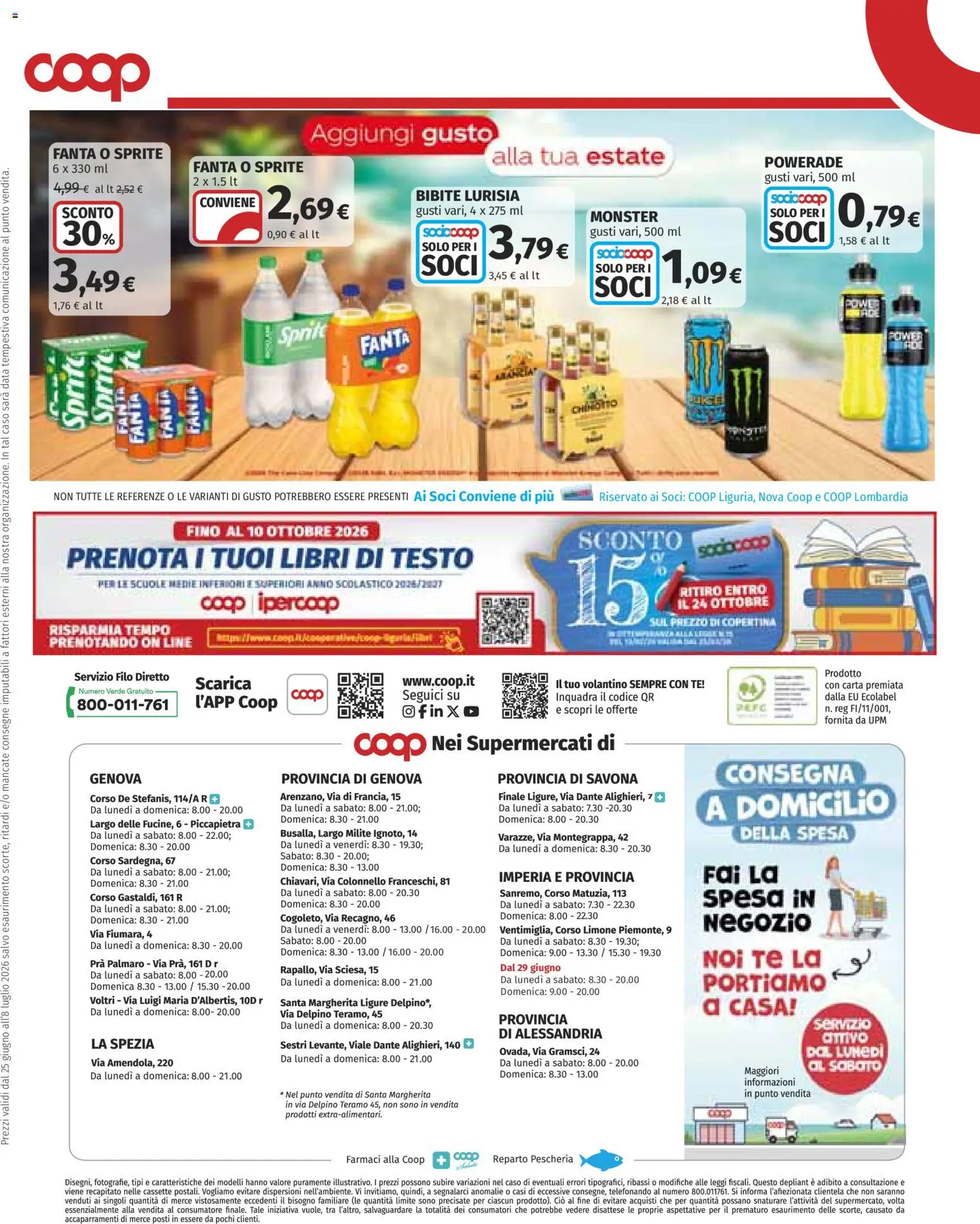 Volantino COOP del 25/06/2026 | Pagina: 21 | Prodotti: Tè, Limone, Data, Fanta