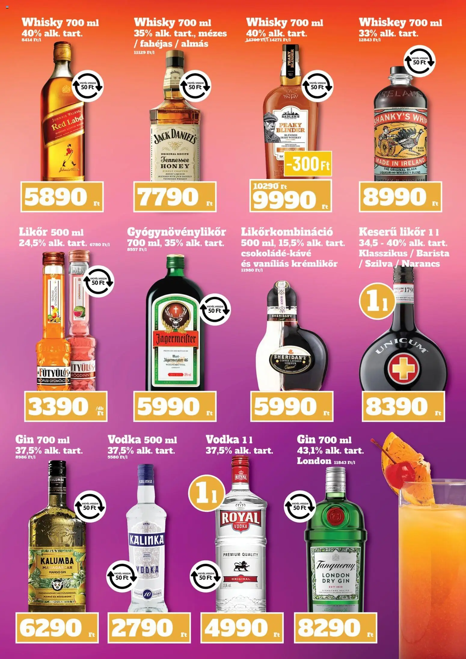 Family Diszkont akciós ujság - amely érvényes a következő dátumtól: 07.05.2026 | Oldal: 27 | Termékek: Jägermeister, Likőr, Vodka, Só