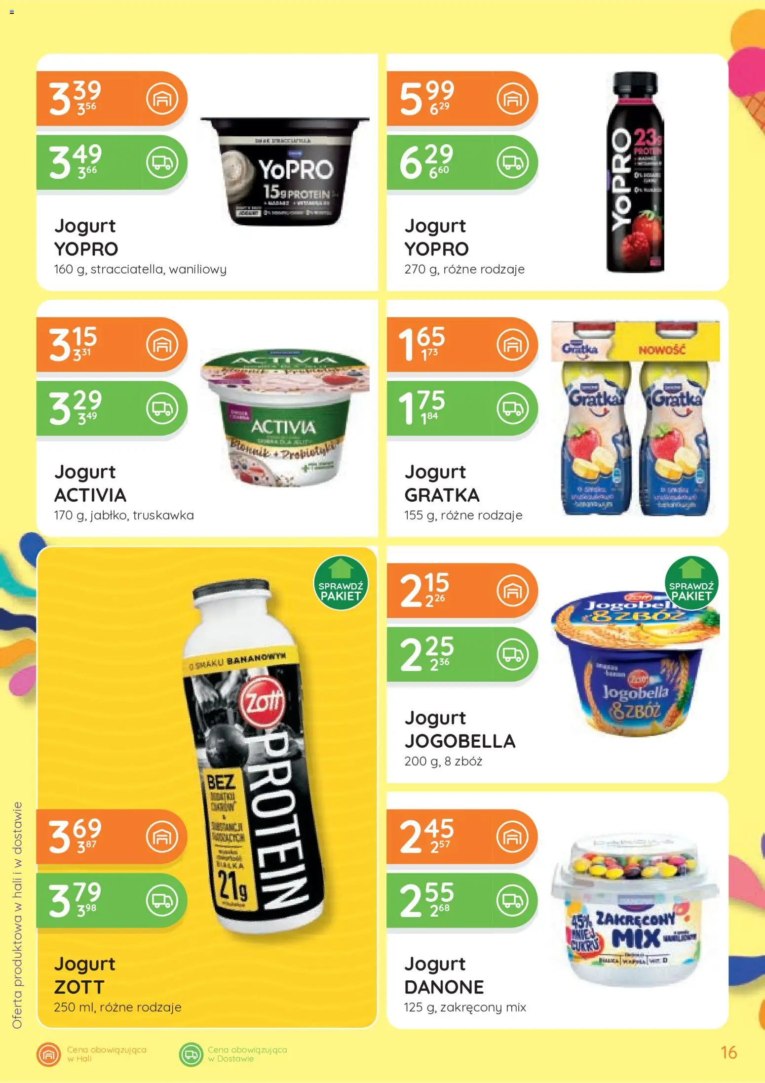 Eurocash gazetka od 25.06.2026 | Strona: 16 | Produkty: Jogurt